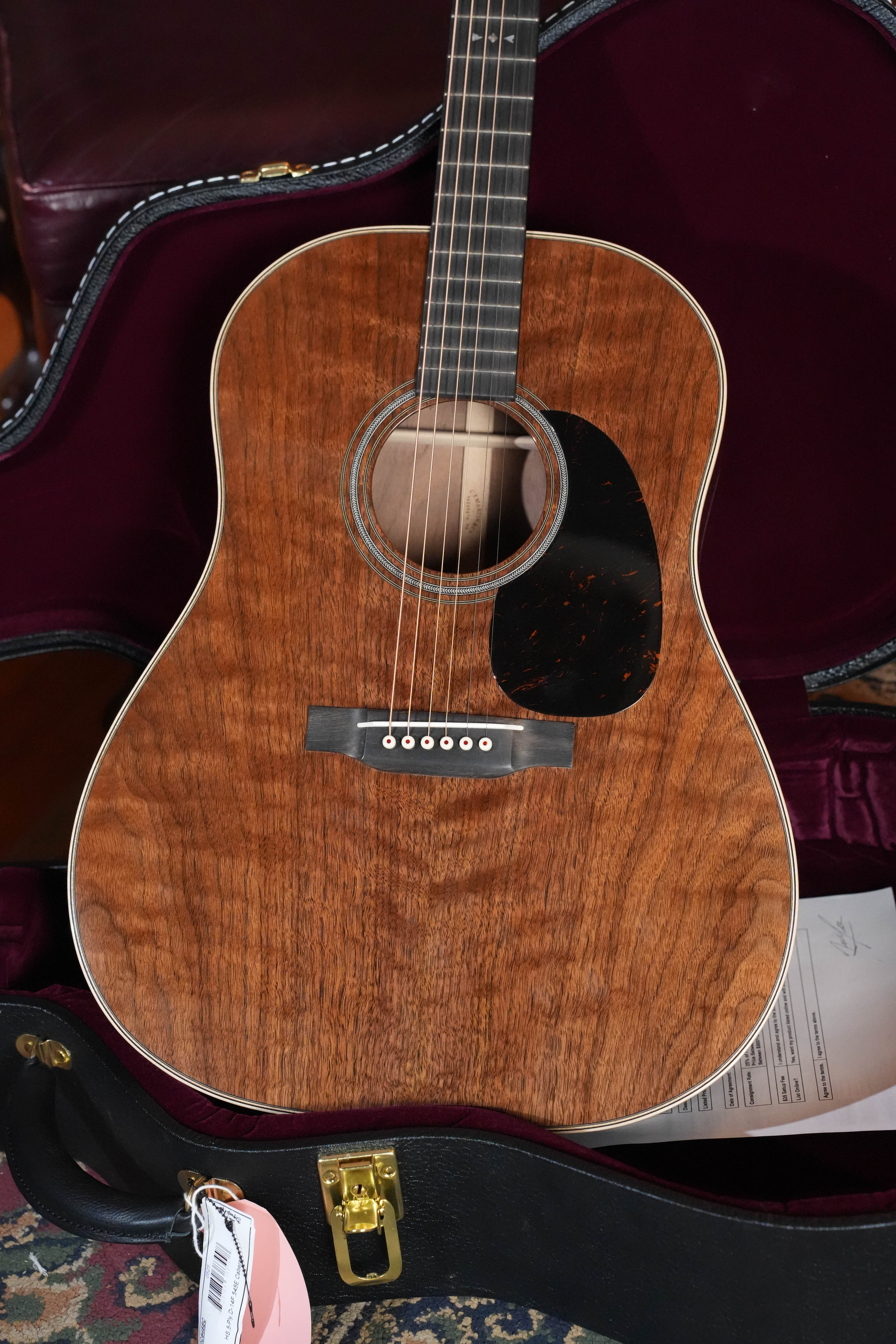 (Used) 2024 Martin Custom Shop All Walnut Slope Shoulder Dreadnought Acoustic Guitar #0844