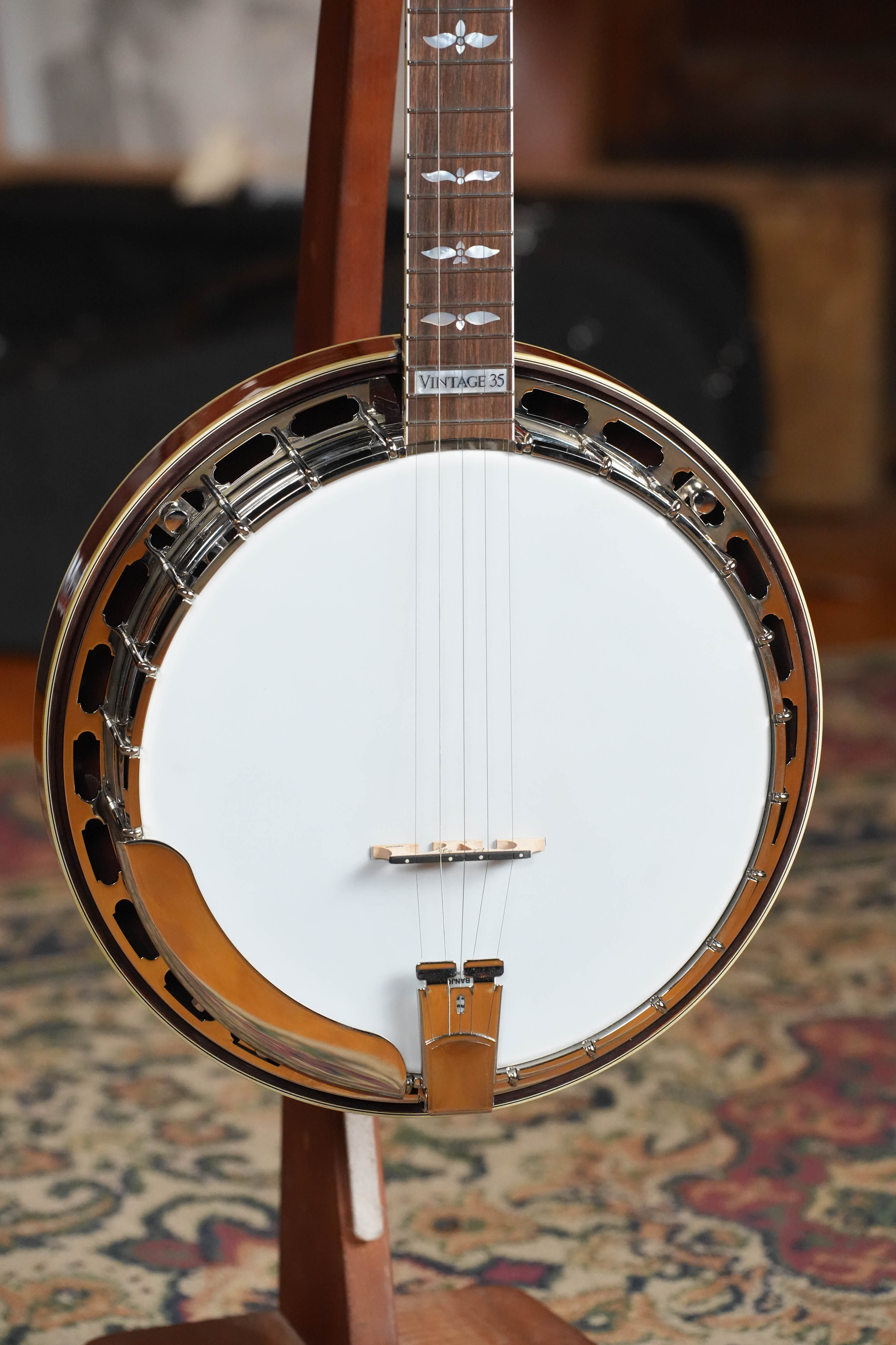(Used) 2024 Sullivan Vintage 35 Mahogany 5-String Resonator Banjo #4241