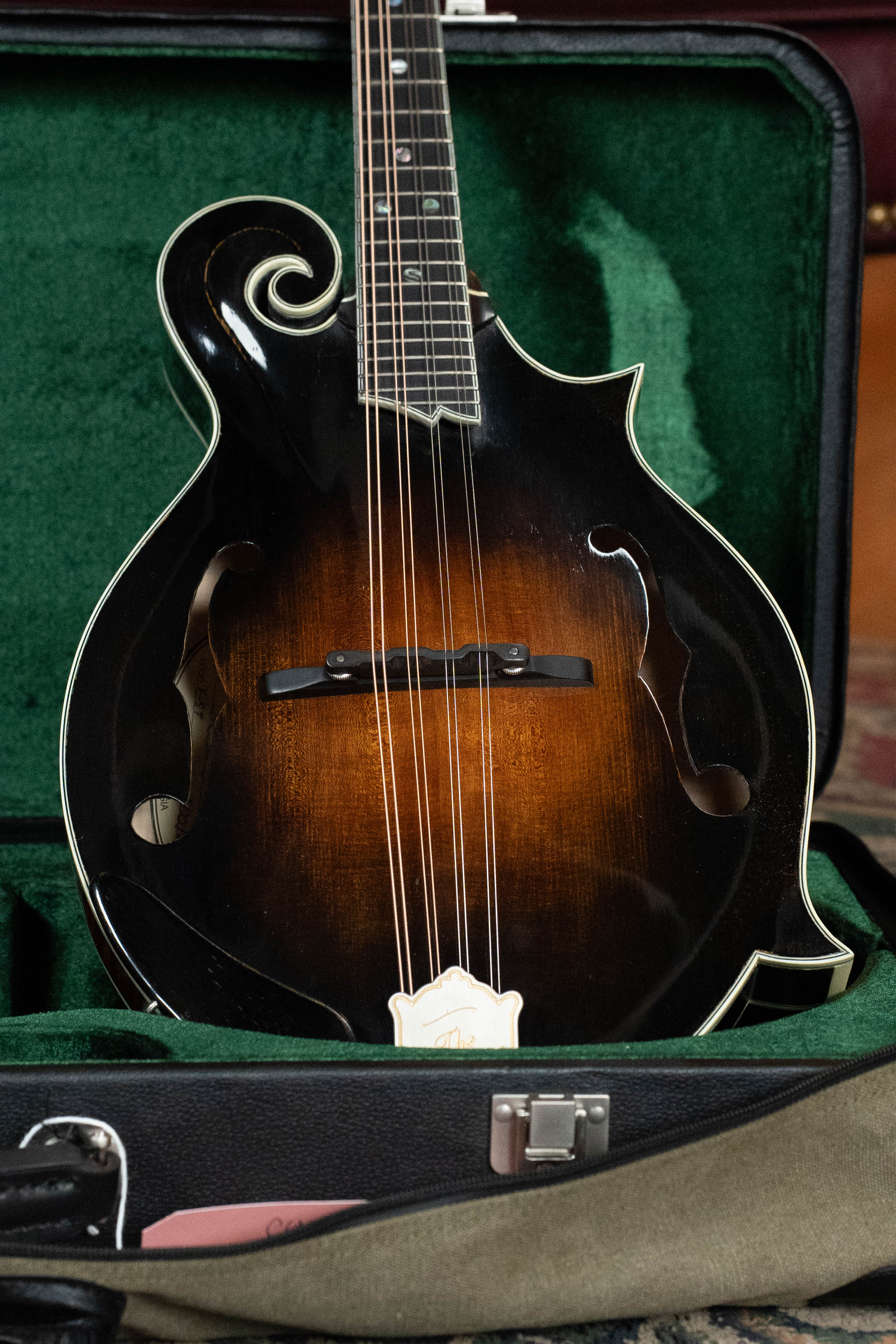 (Used) 2025 Buford F-5T Torrefied Adirondack/Maple F-Style Hand-Carved Mandolin #011