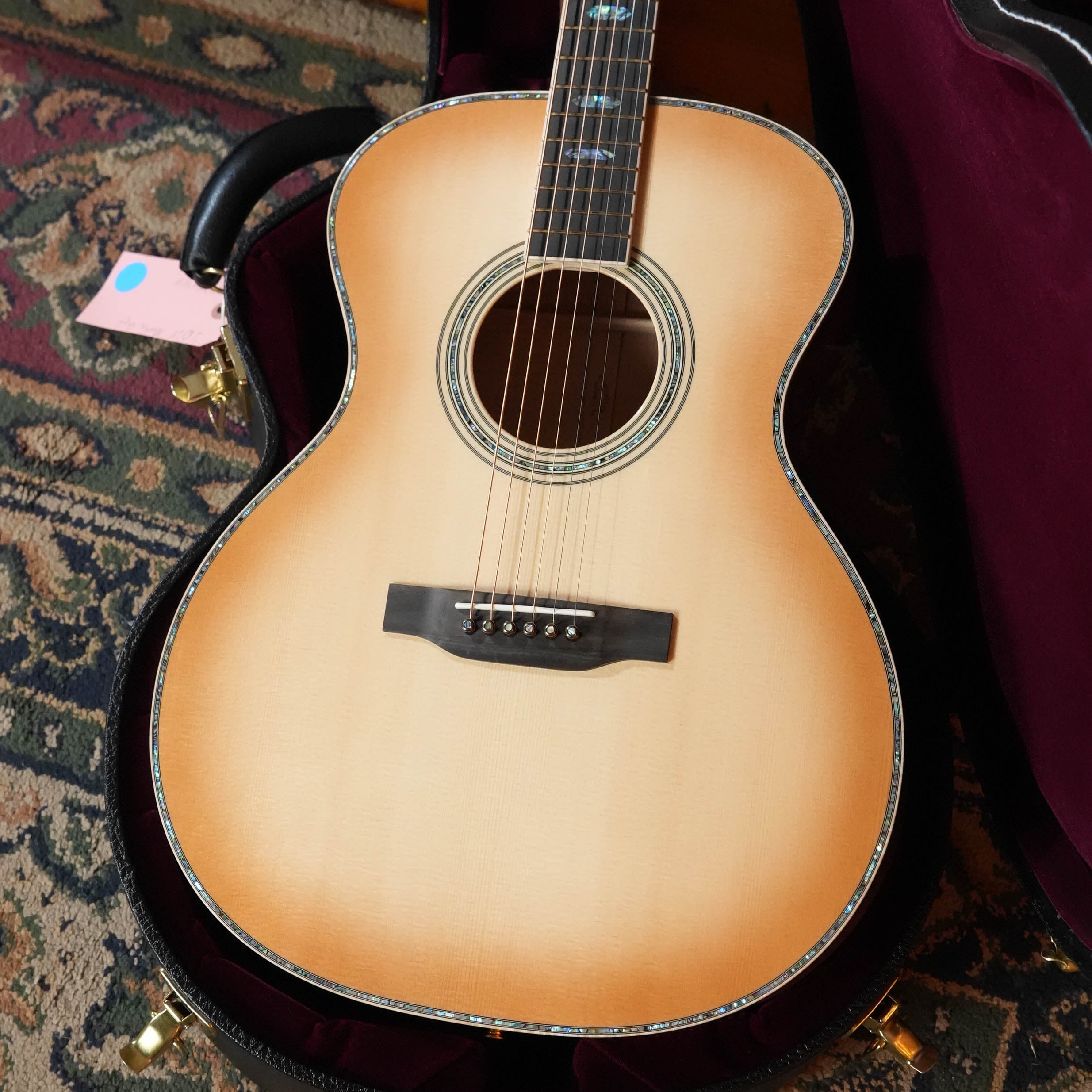 (Used) 2025 Martin Grand Performance Custom Shop European Spruce/Flamed Maple Toasted Burst Finish Grand Auditorium Guitar w/ K&K #3510