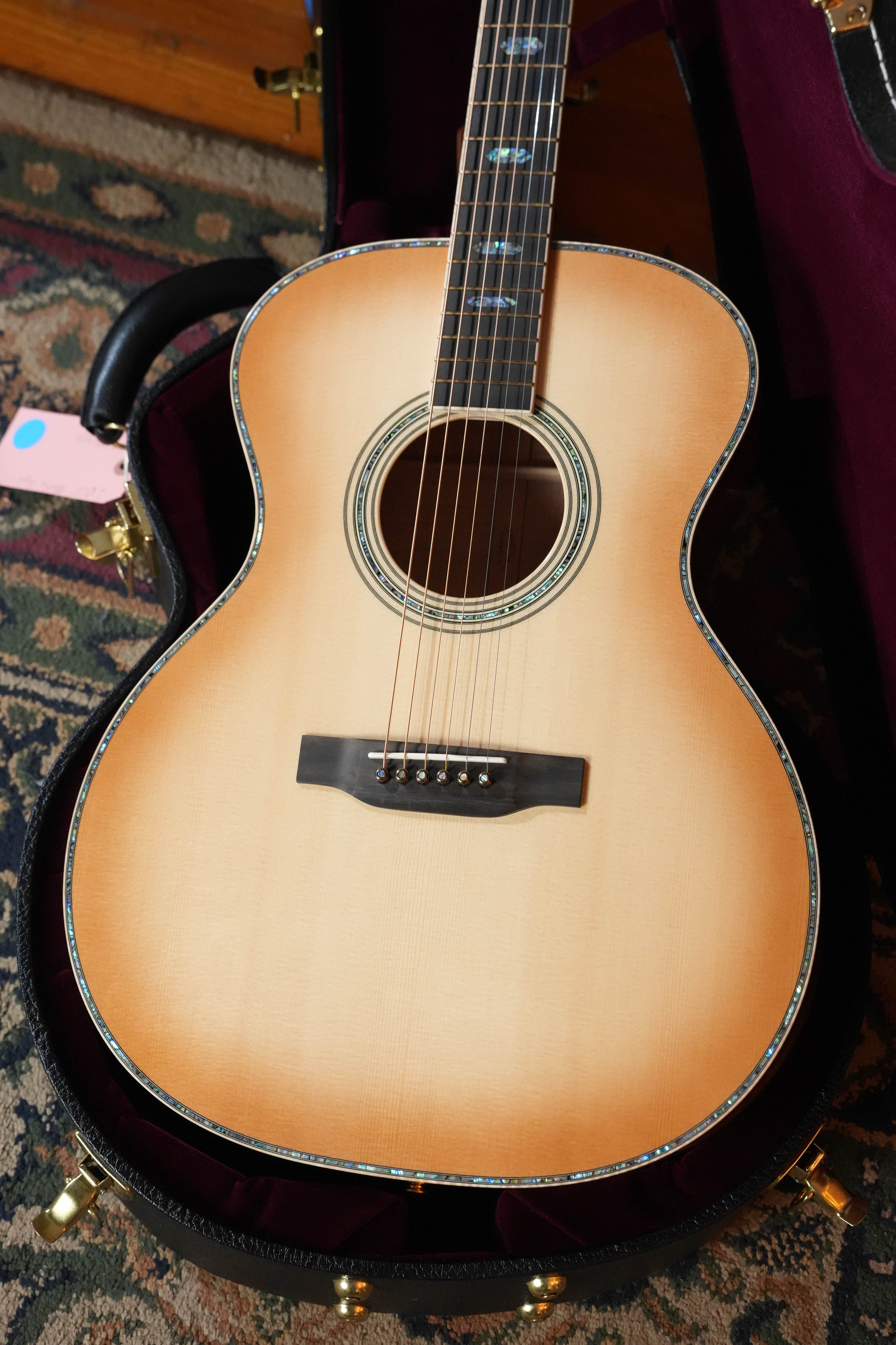 (Used) 2025 Martin Grand Performance Custom Shop European Spruce/Flamed Maple Toasted Burst Finish Grand Auditorium Guitar w/ K&K #3510