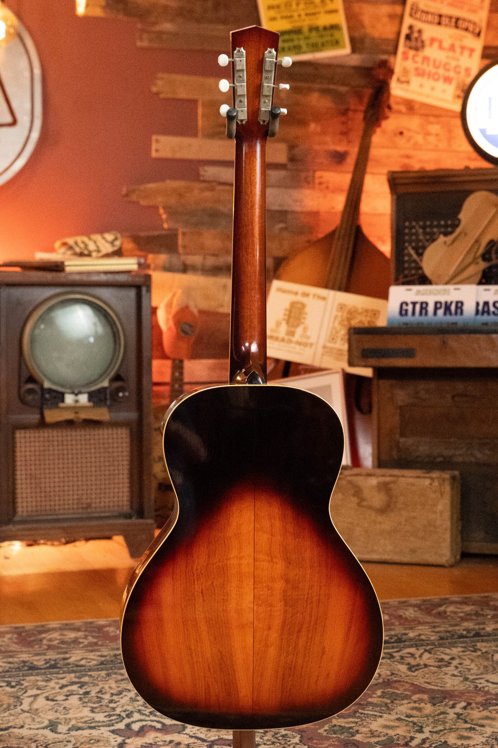 (Used) Atkin L36 Custom Baked Adirondack/Figured Yew Parlor Acoustic Guitar #2060