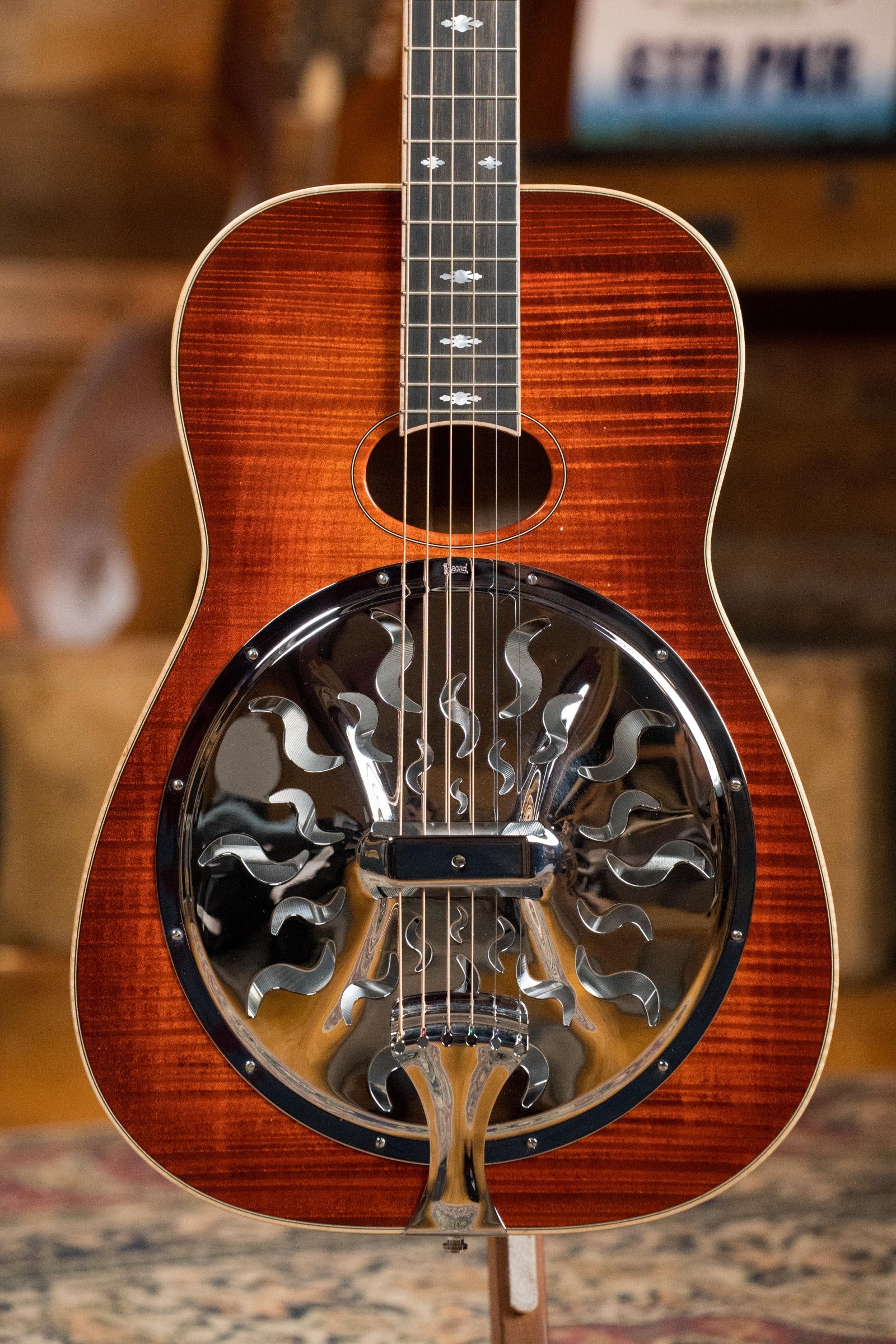 (Used) Beard A Odyssey All Figured Maple Resonator Guitar w/Electronics