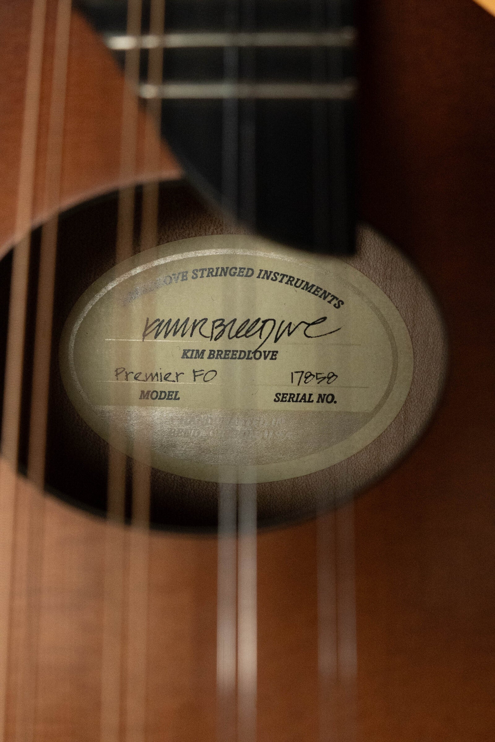 (Used) Breedlove Premier Series FO Sitka/Maple F-Style Mandolin #7858