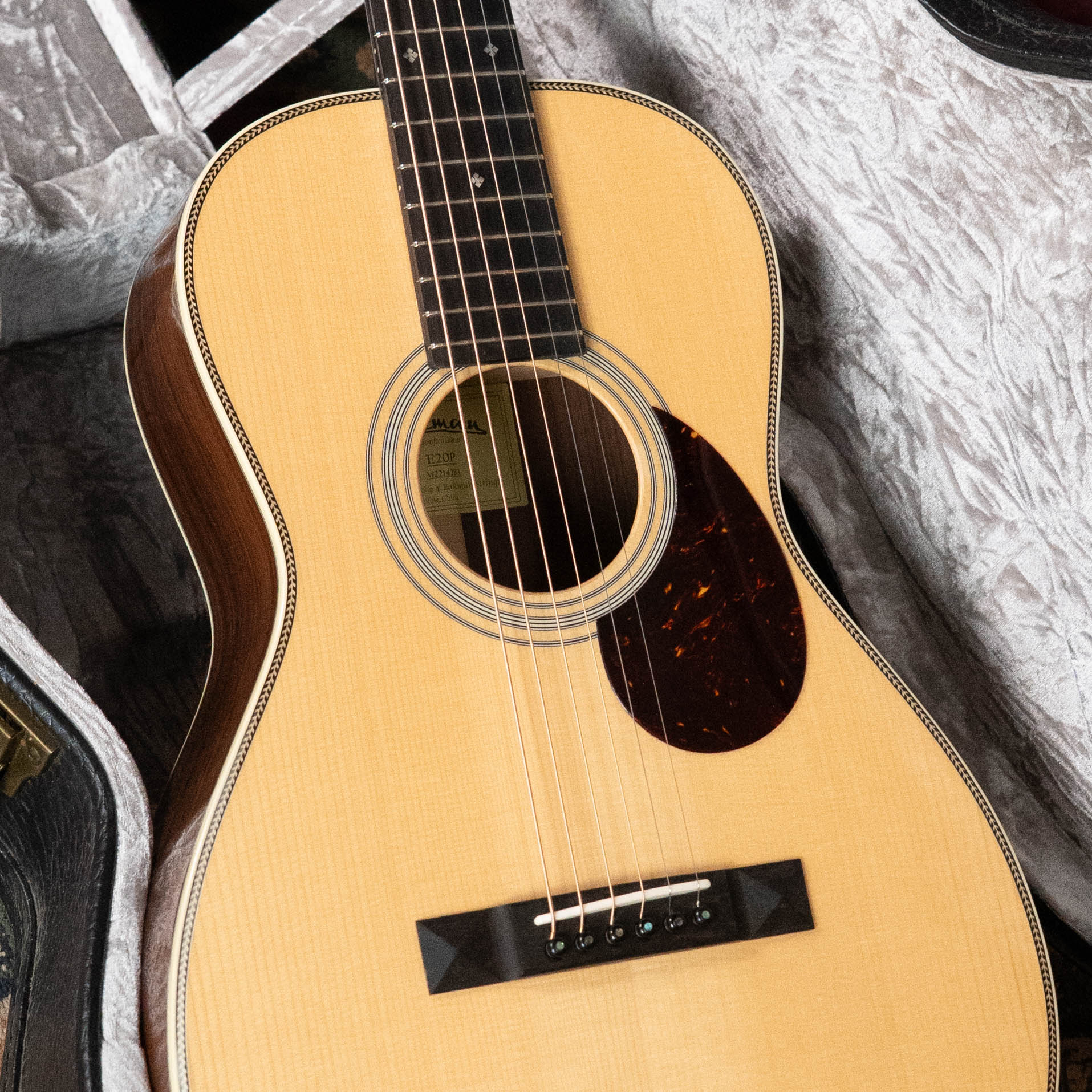 (Used) 2021 Eastman E20P Adirondack/Rosewood Parlor Guitar w/K&K Pickup #4283