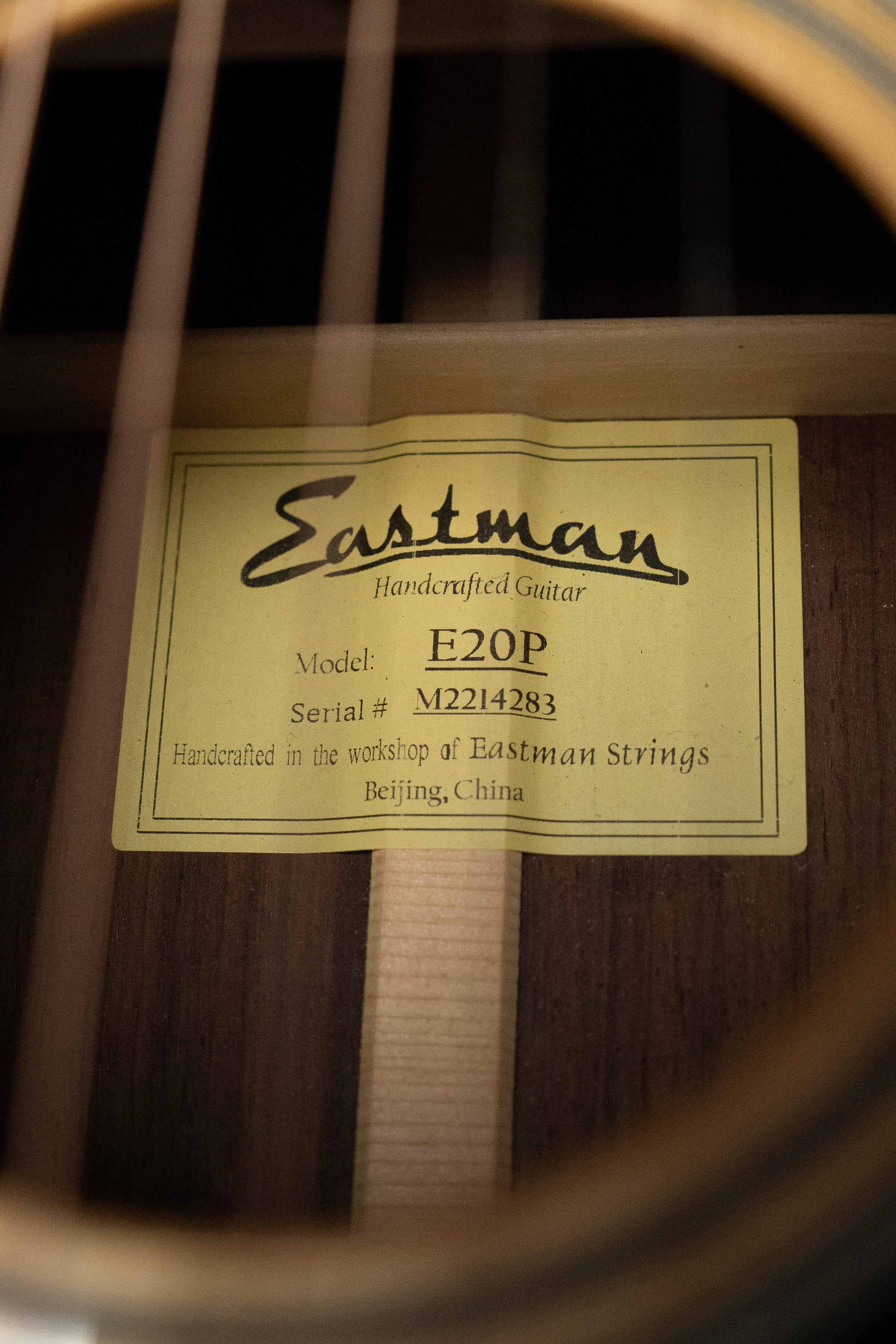 (Used) 2021 Eastman E20P Adirondack/Rosewood Parlor Guitar w/K&K Pickup #4283