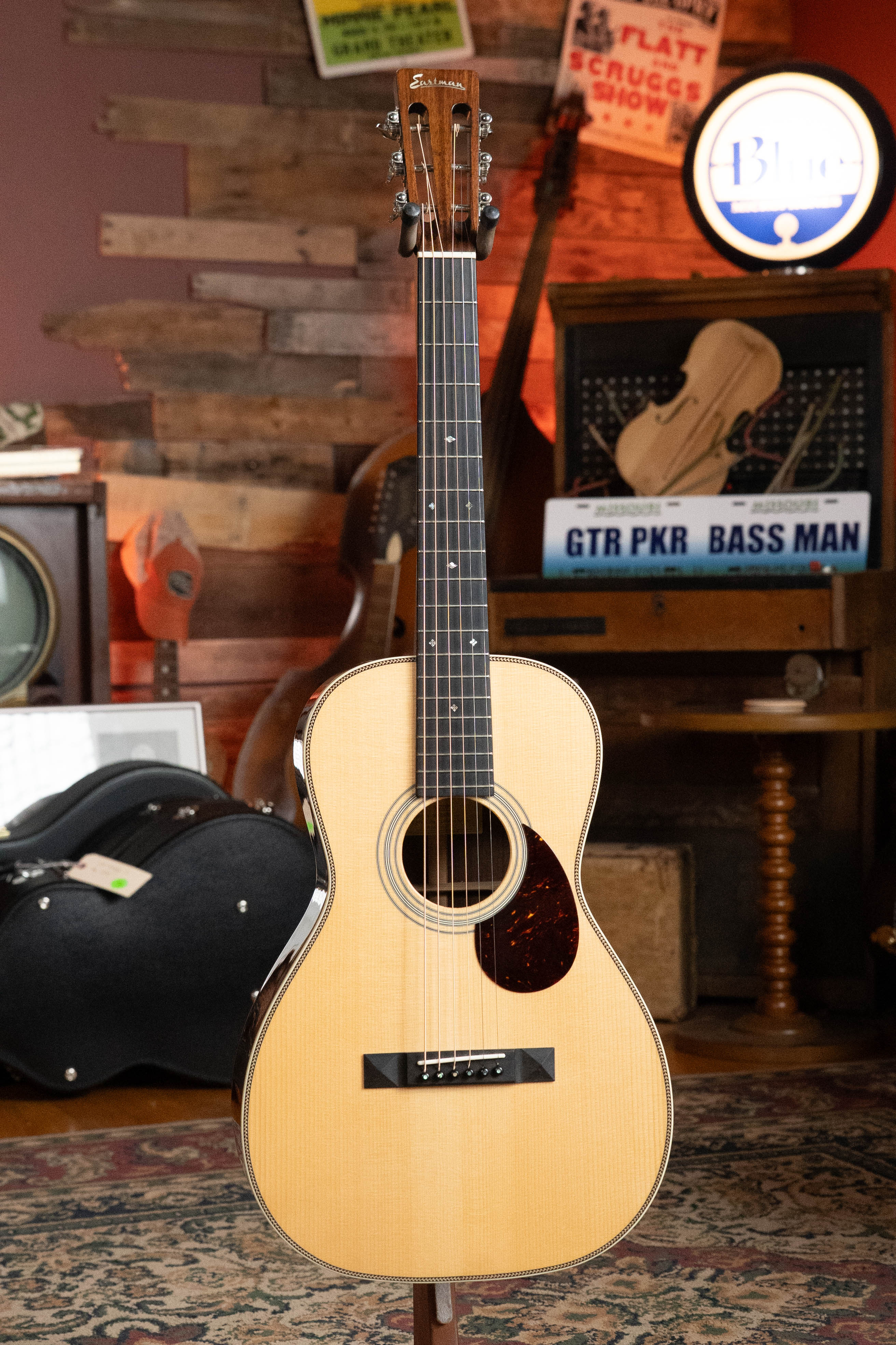 (Used) 2021 Eastman E20P Adirondack/Rosewood Parlor Guitar w/K&K Pickup #4283