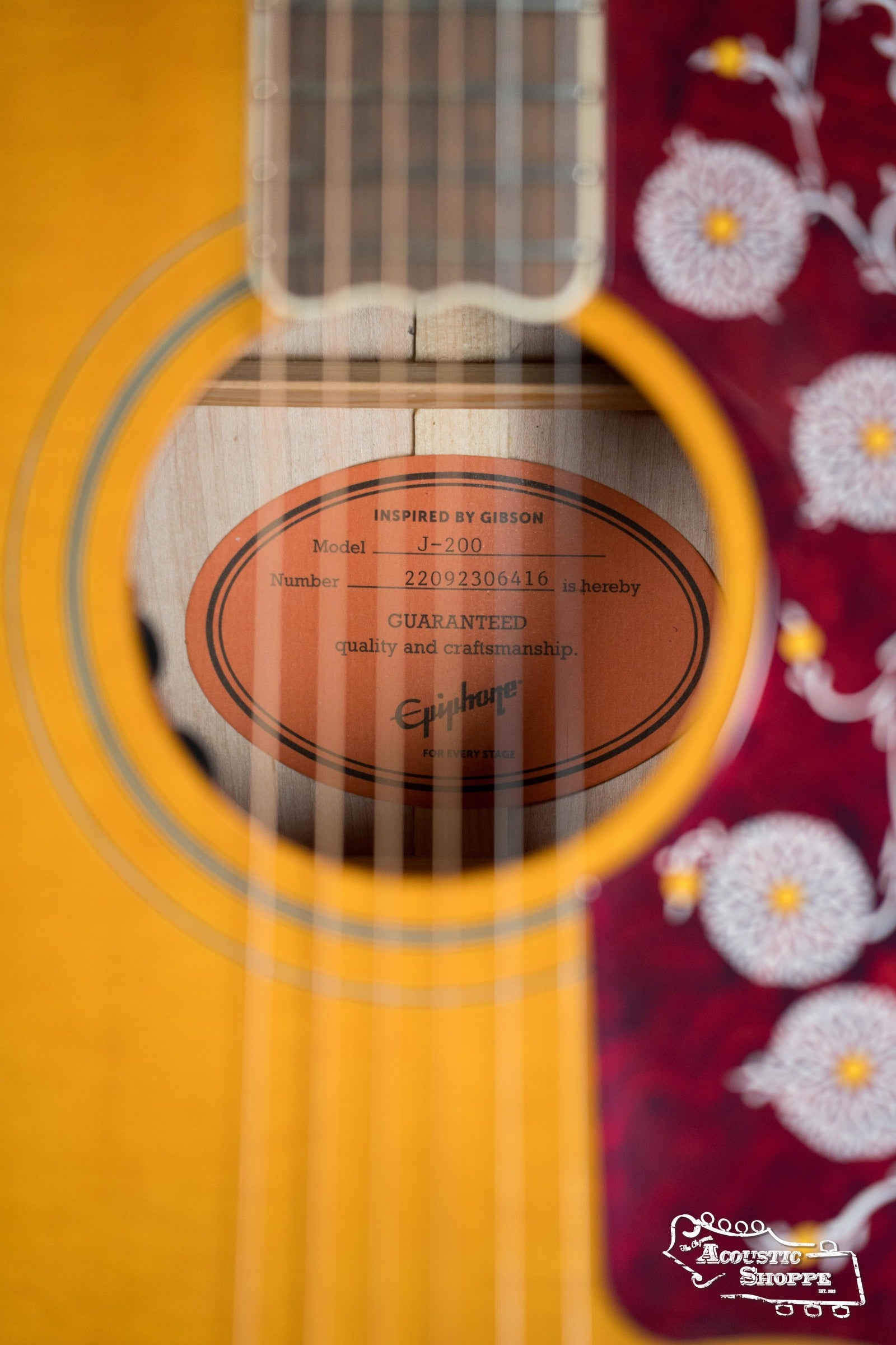 (Used) 2023 Epiphone J-200 Acoustic Guitar #6416