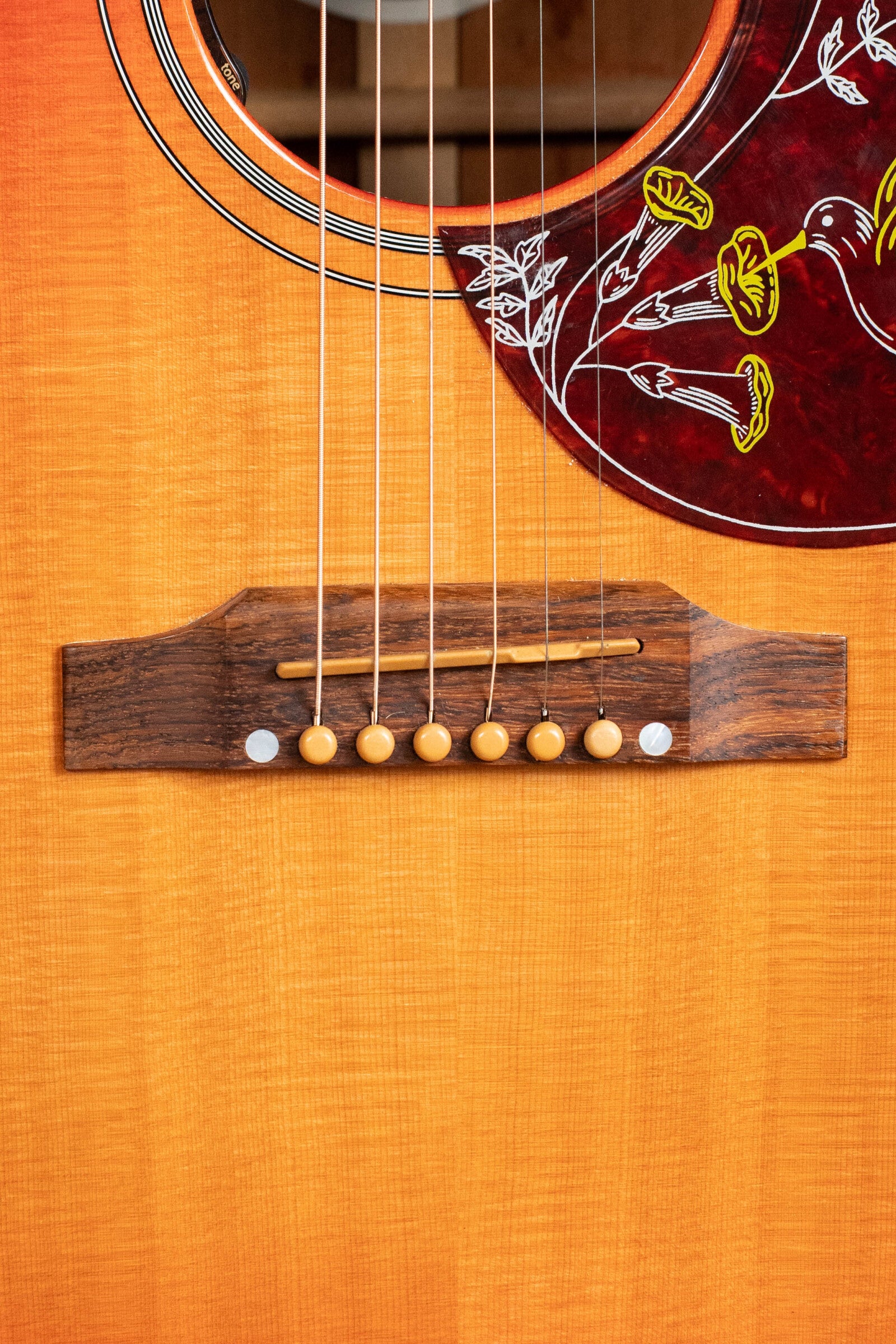(Used) Gibson Hummingbird Original - Heritage Cherry Sunburst Dreadnought Guitar w/Pickup #0043