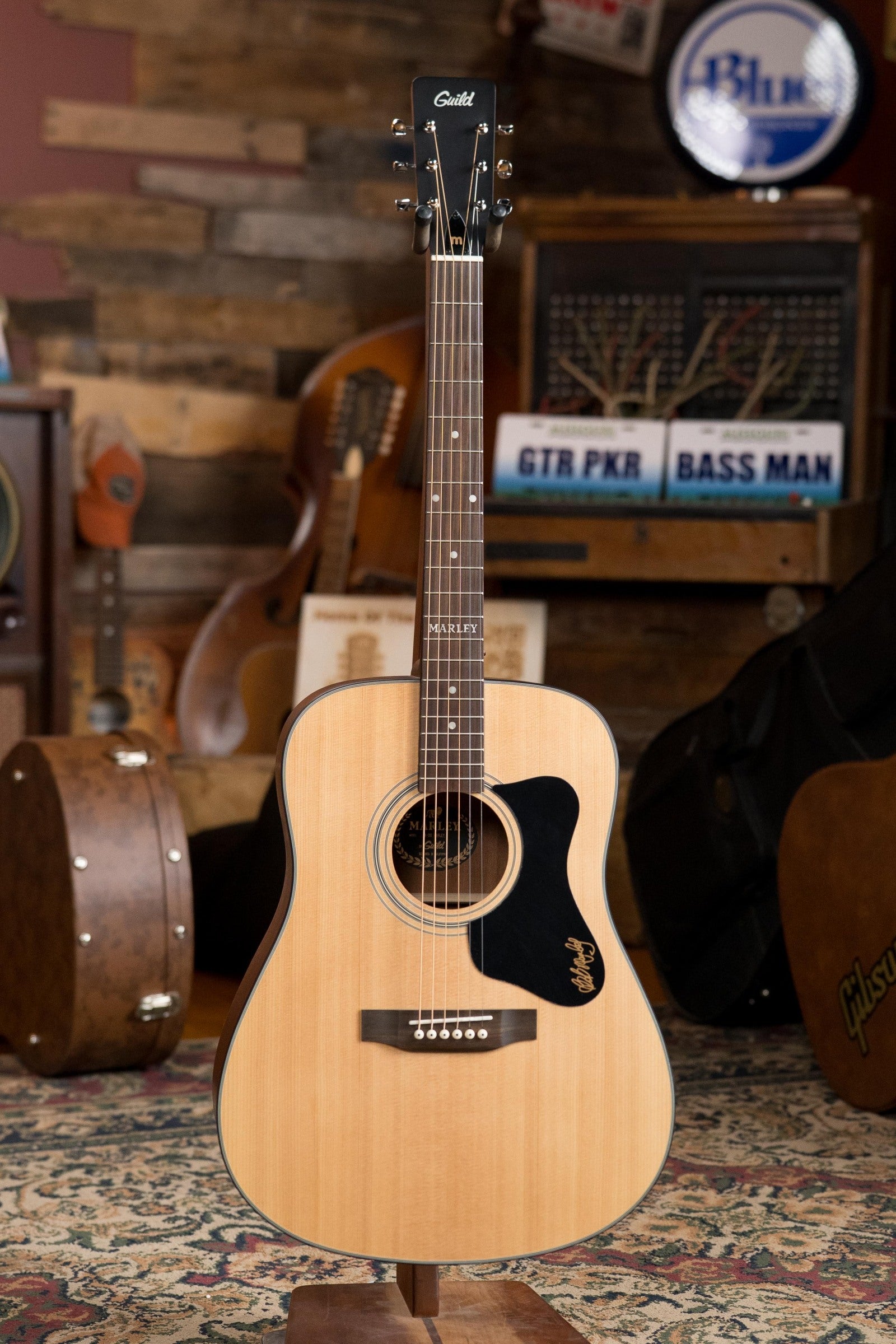(Used) Guild A-20 Bob Marley Sitka/Mahogany Dreadnought Acoustic Guitar #5334