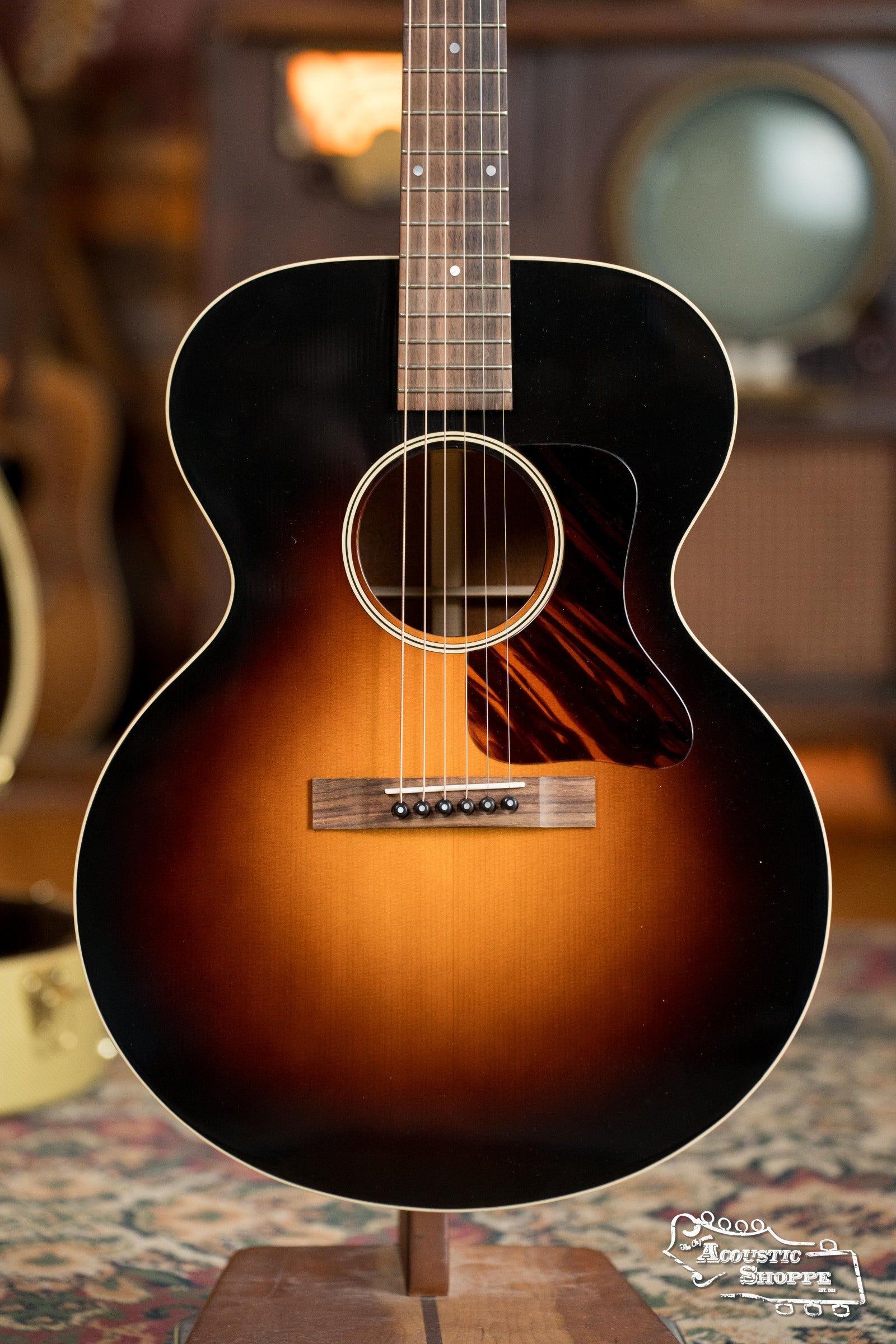 (Used) Huss & Dalton Crossroads MJ Sitka/Mahogany Dark Sunburst Small Jumbo Acoustic Guitar #5685