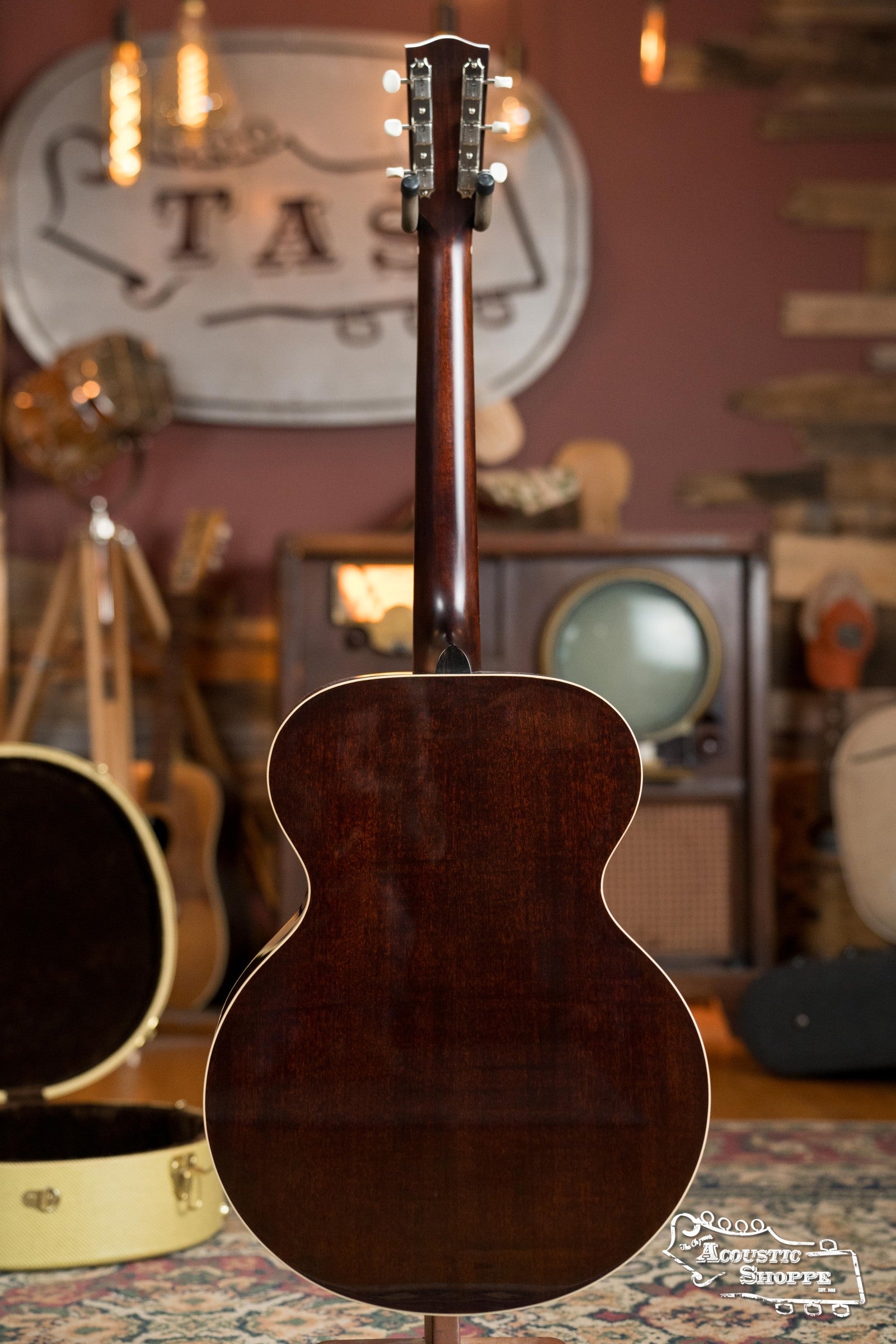 (Used) Huss & Dalton Crossroads MJ Sitka/Mahogany Dark Sunburst Small Jumbo Acoustic Guitar #5685