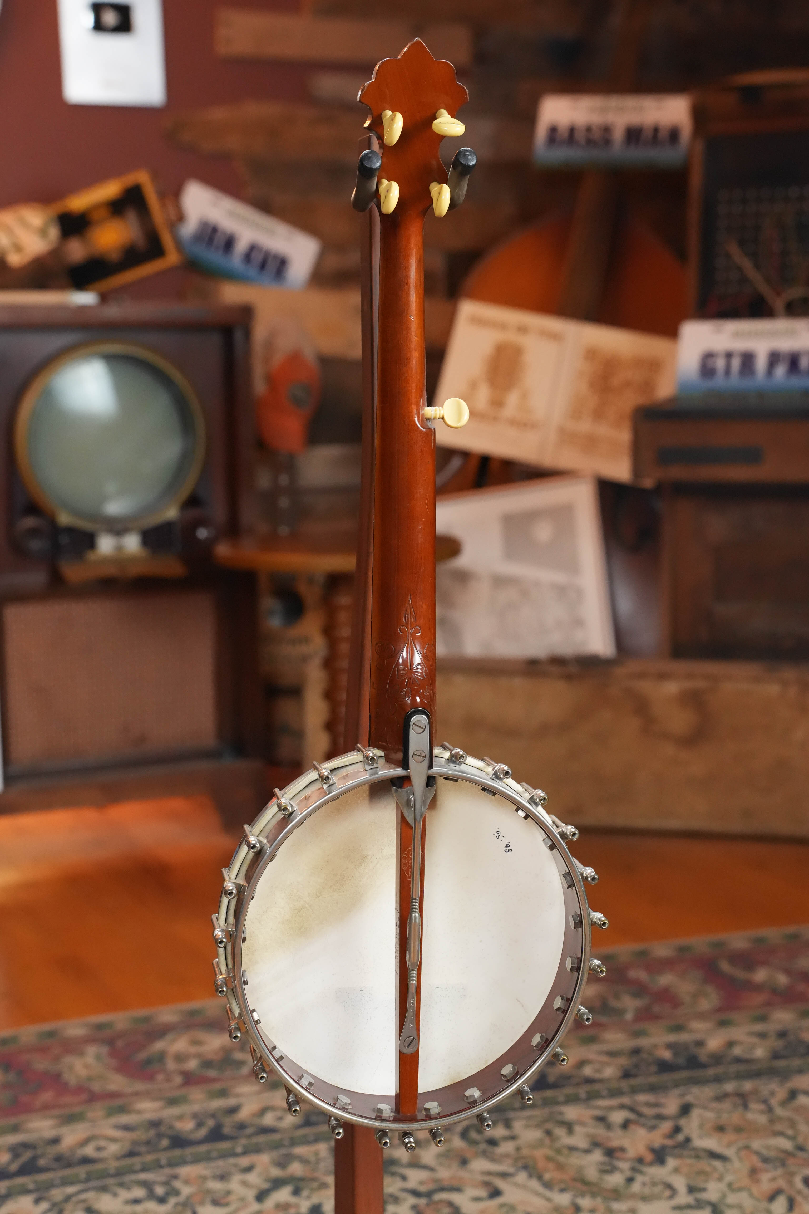 (Used) Vintage 1895 S.S. Stewart Banjeaurine 5-String Open-Back Banjo #5853