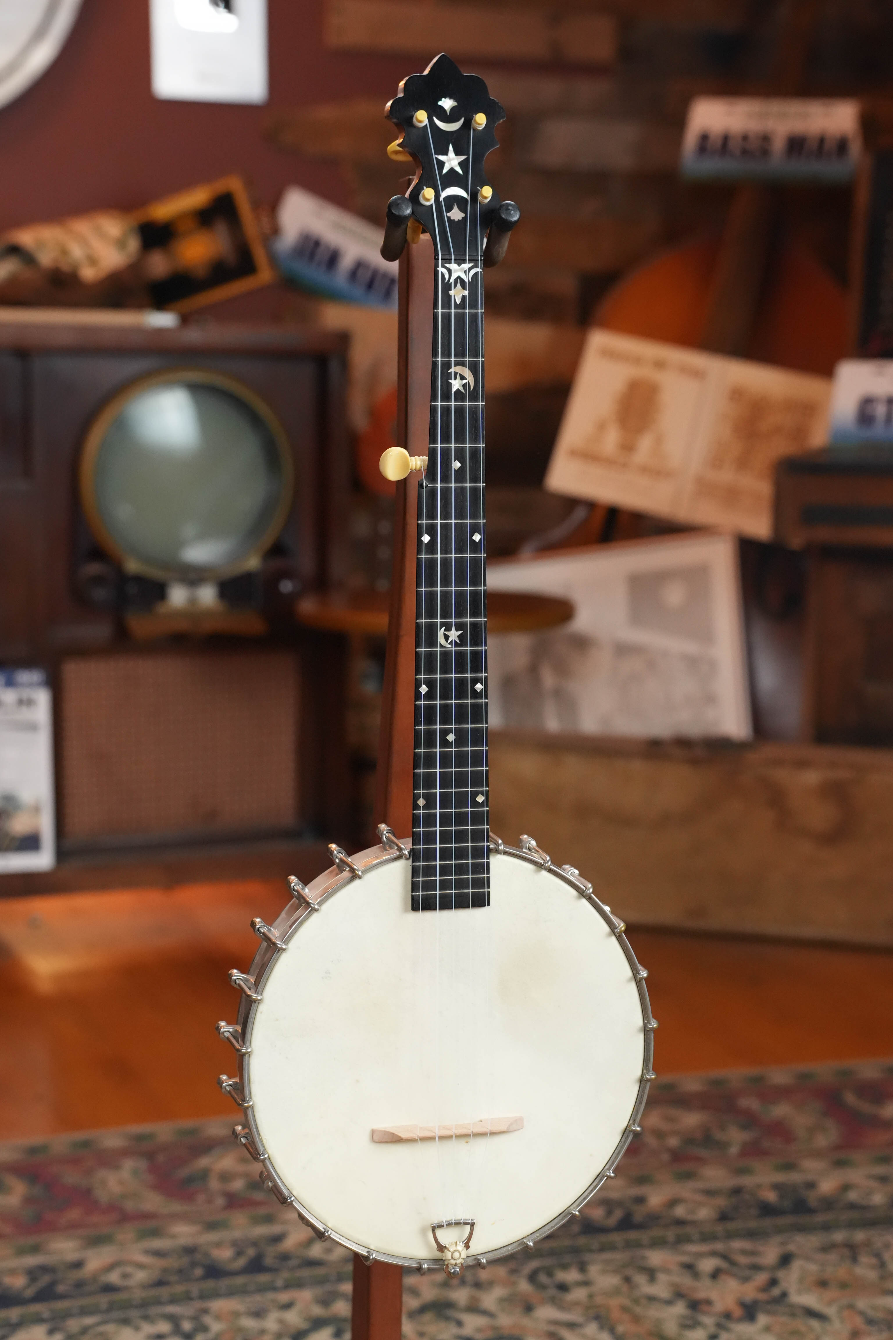 (Used) Vintage 1895 S.S. Stewart Banjeaurine 5-String Open-Back Banjo #5853