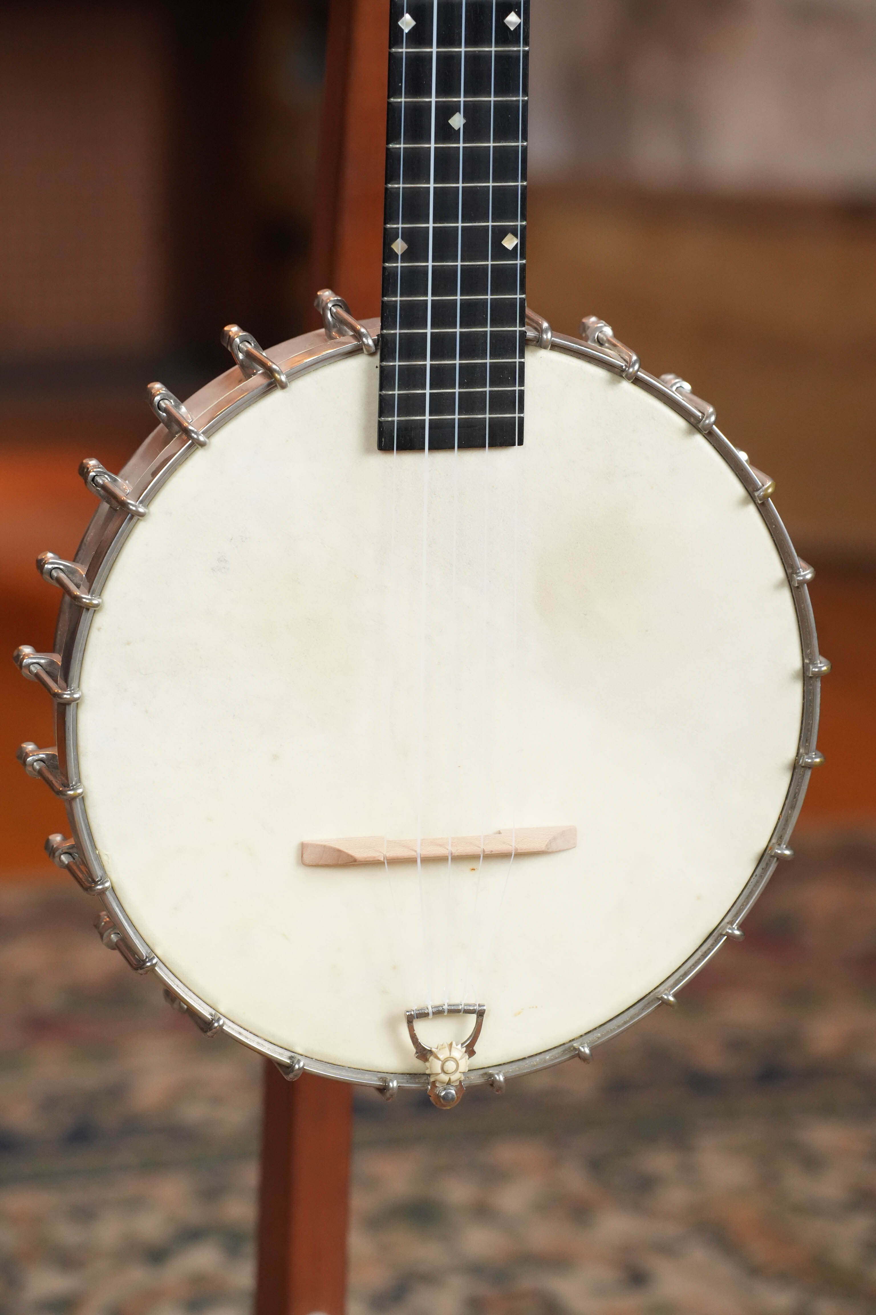 (Used) Vintage 1895 S.S. Stewart Banjeaurine 5-String Open-Back Banjo #5853