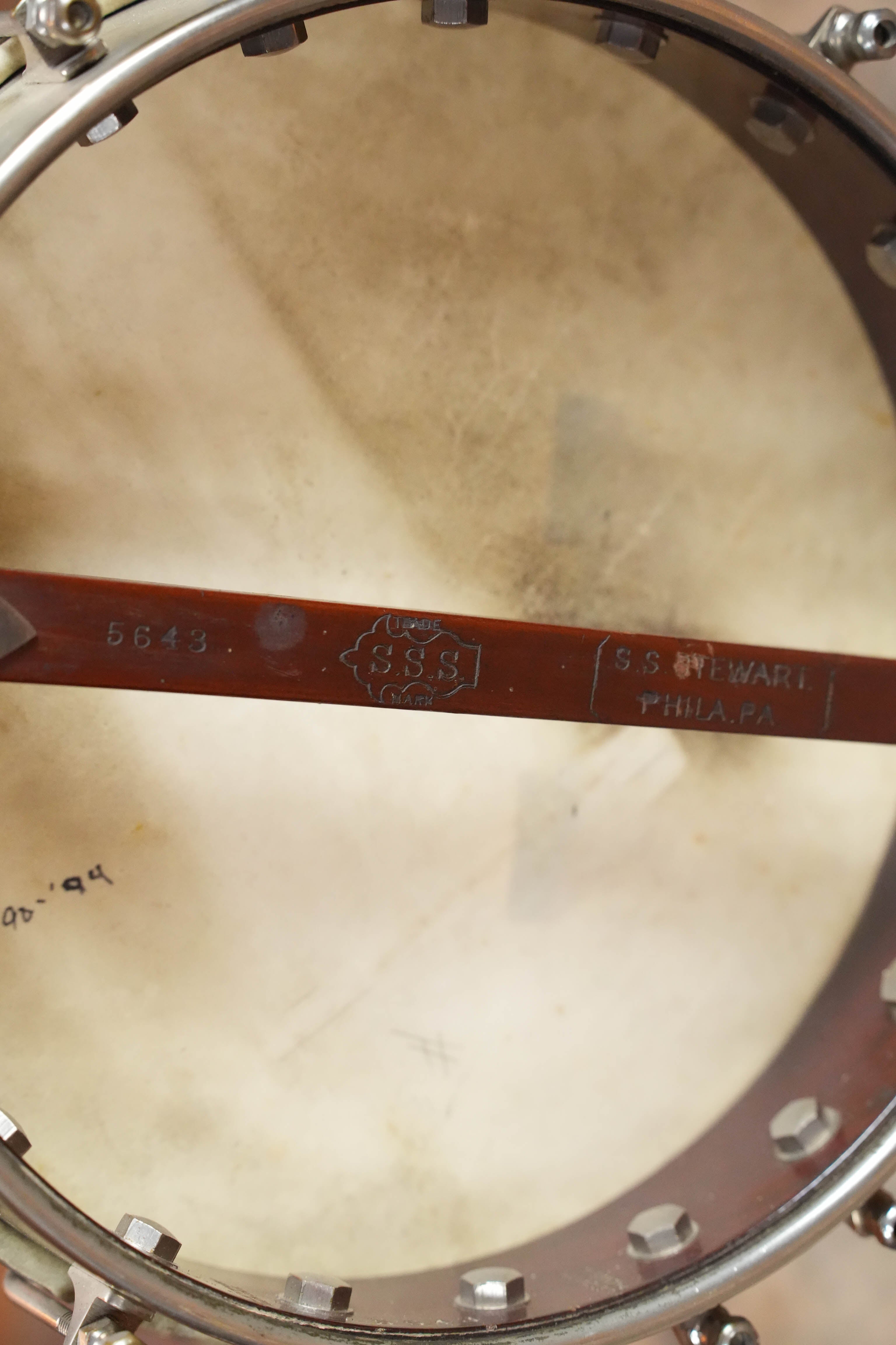 (Used) Vintage c. 1889 S.S. Stewart 5-String Open-Back Pony/A-Scale Banjo #5643