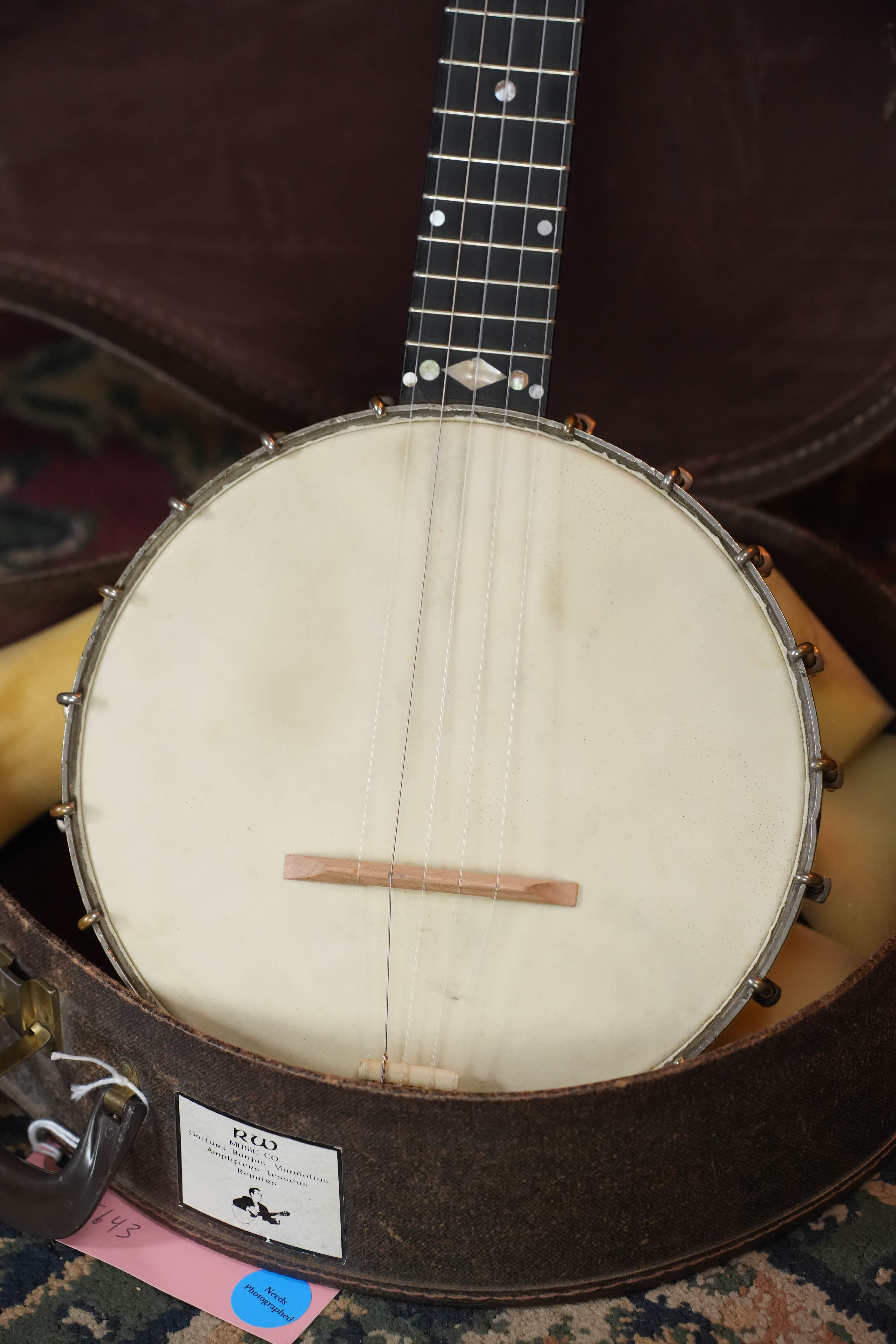 (Used) Vintage c. 1889 S.S. Stewart 5-String Open-Back Pony/A-Scale Banjo #5643