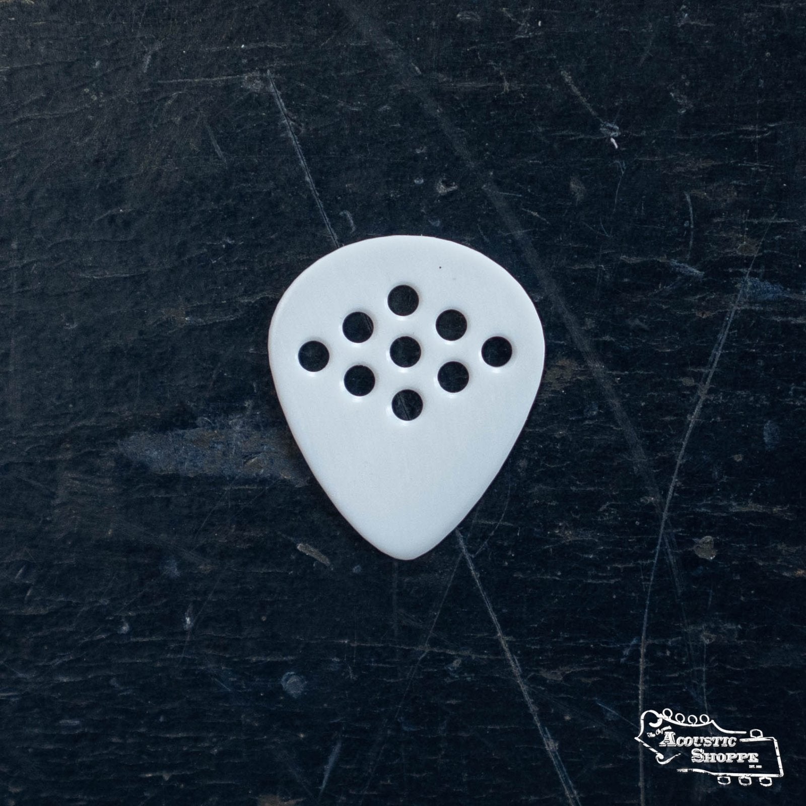 Wegen BG100 Bluegrass Acoustic Guitar Pick - Pack of 4, White, 1.0mm