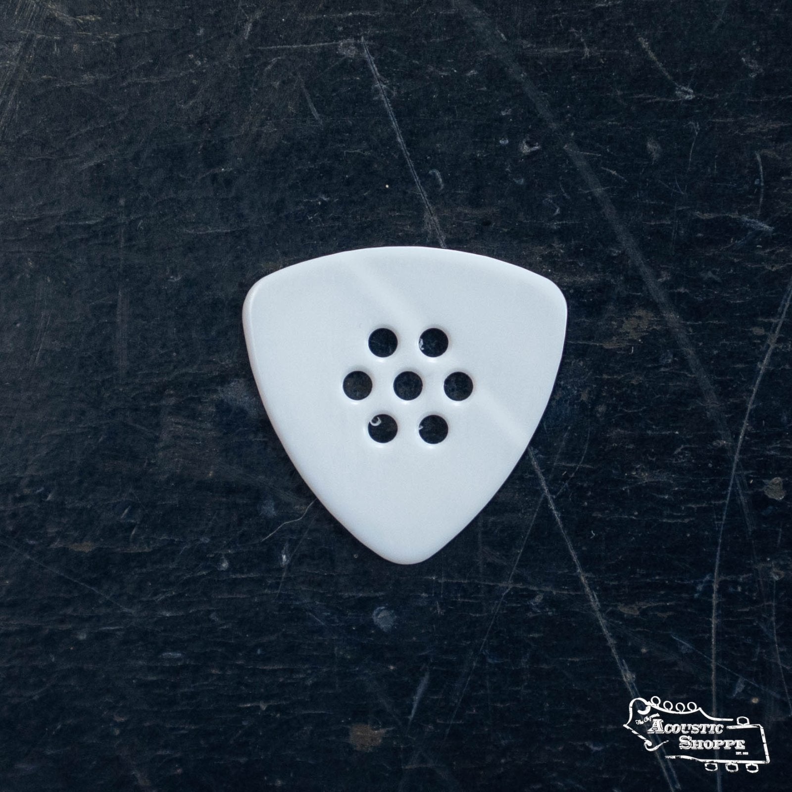 Wegen TF100 Triangular Acoustic Guitar Pick - Pack of 2, White, 1.0 mm
