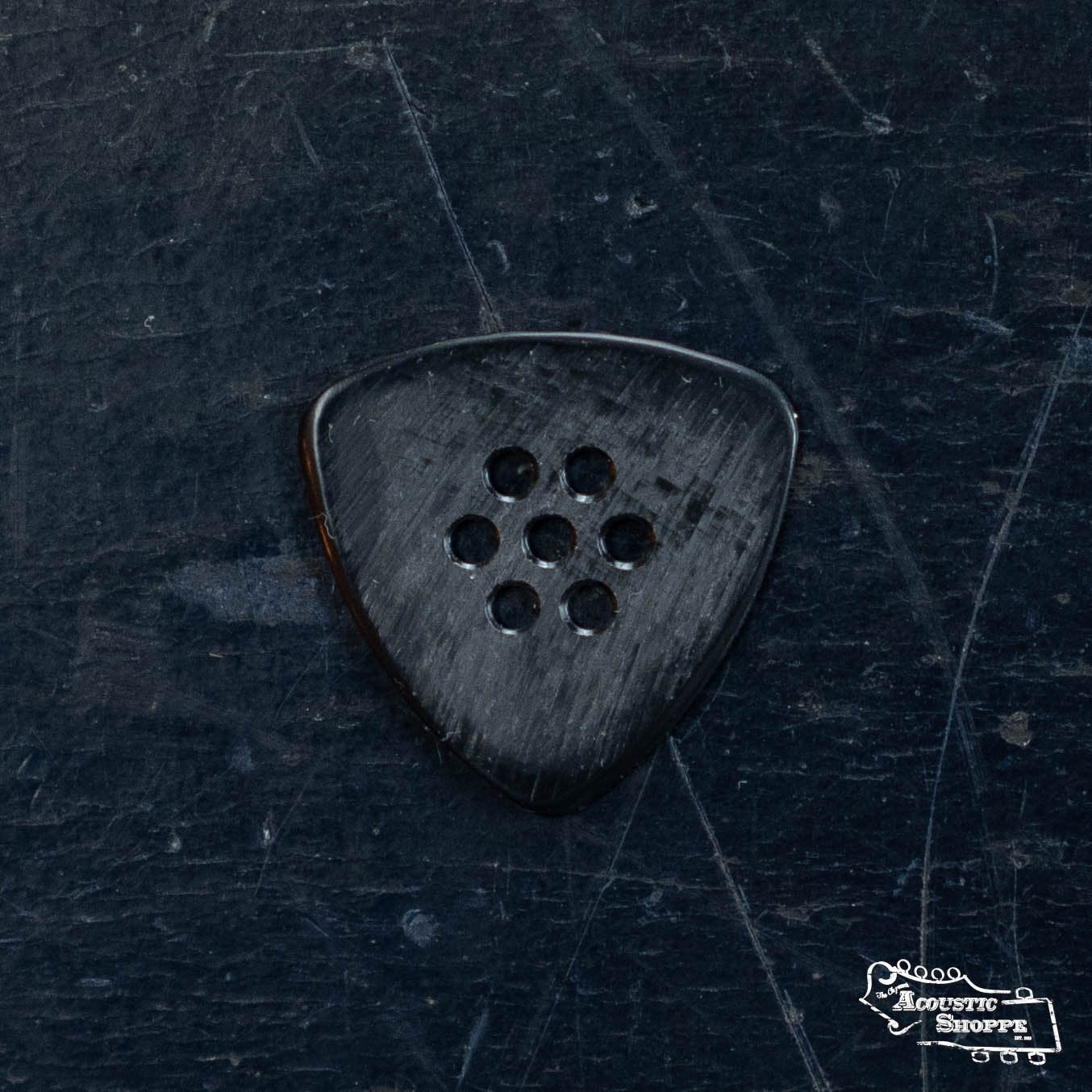 Wegen TF140B Triangular Acoustic Guitar Pick - Pack of 2, Black, 1.4mm