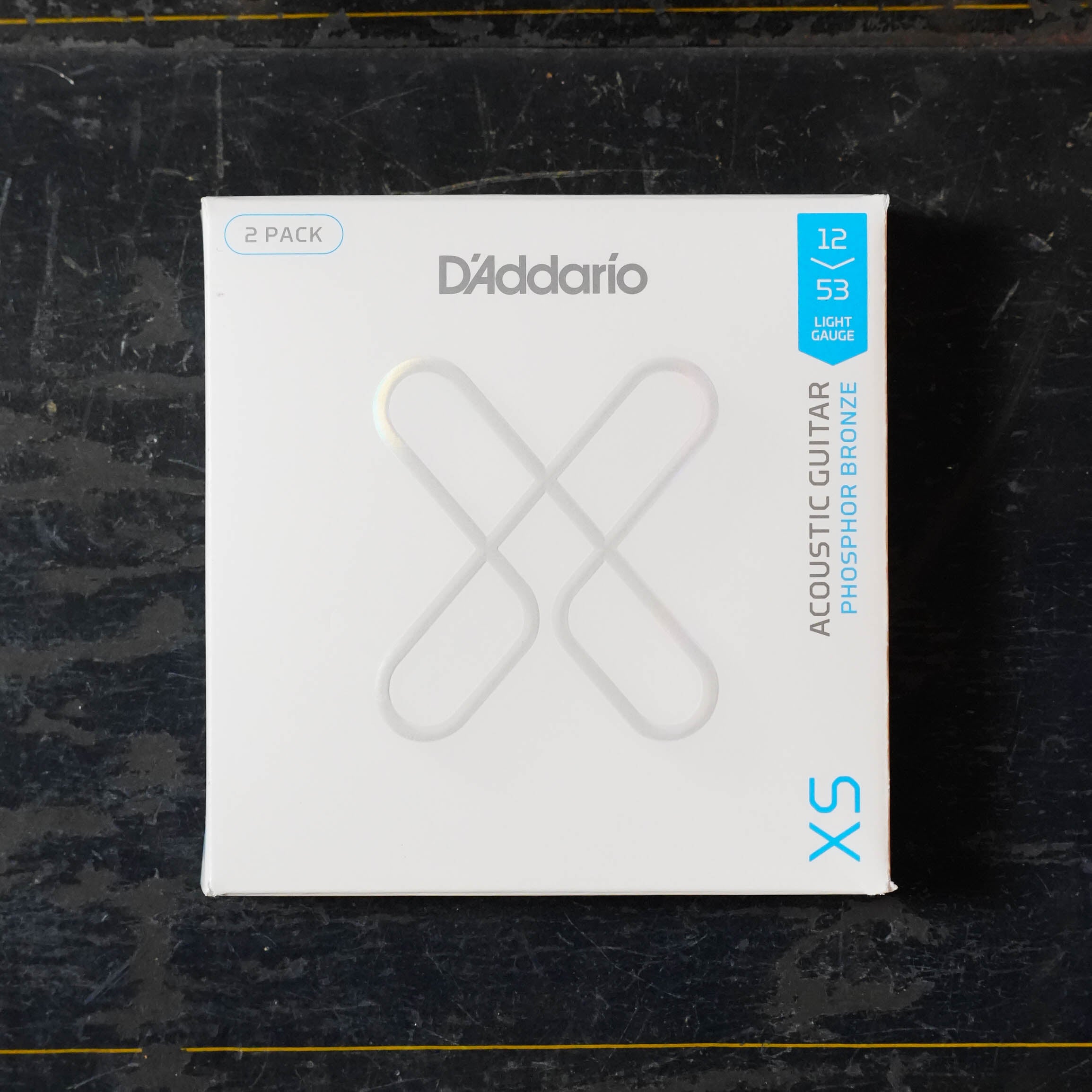 (2-Pack) D'Addario Light XS Phosphor Bronze Coated Acoustic Guitar Strings -12-53