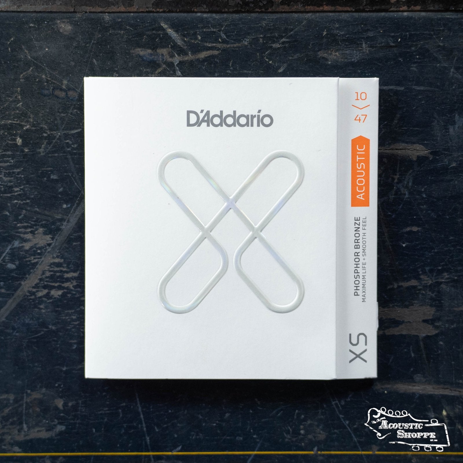 D'Addario XSAPB1047 Extra Light, XS Phosphor Bronze Coated Acoustic Guitar Strings