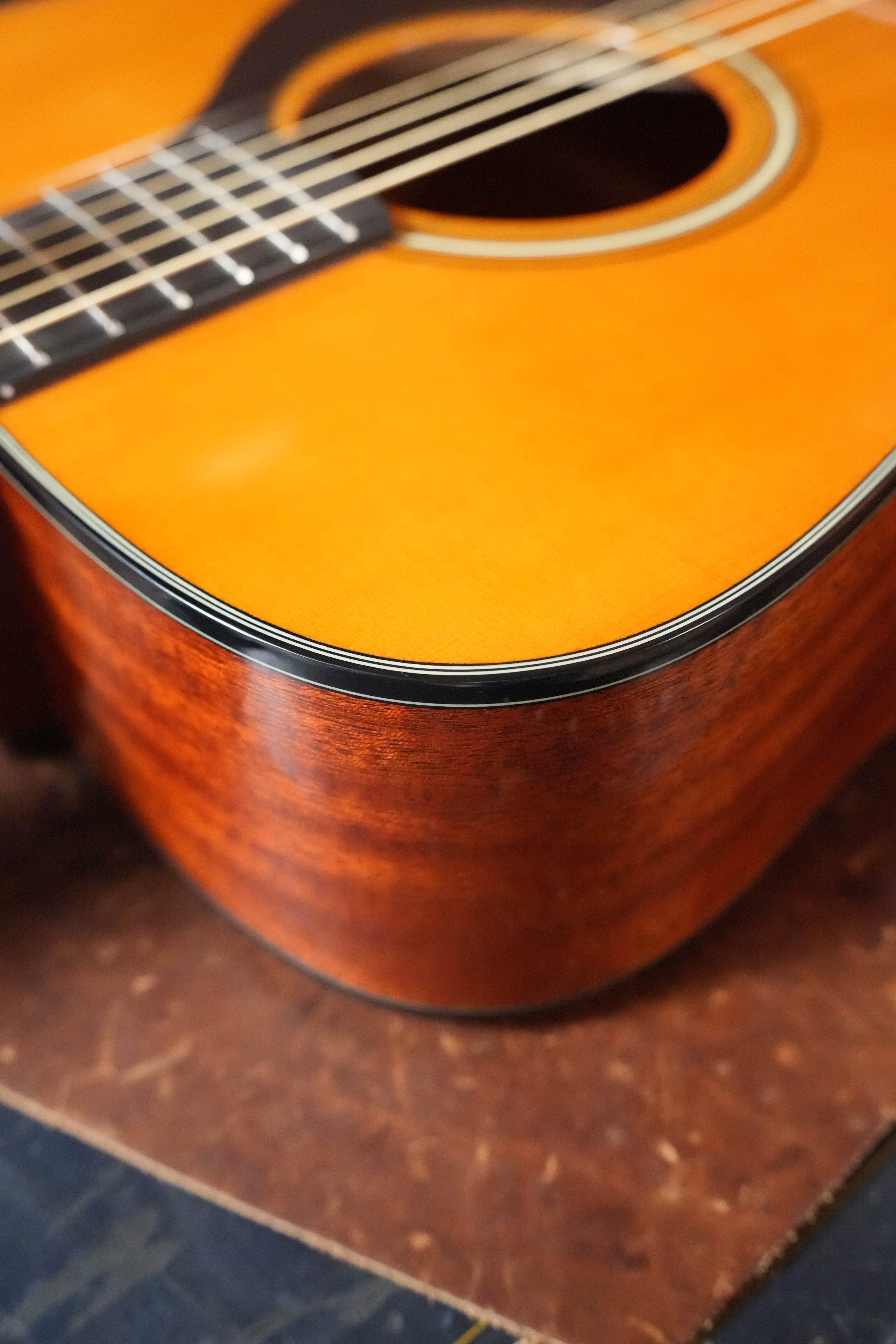 Yamaha FG5 GL NEW Gloss Red Label Dreadnought Acoustic Guitar #227A