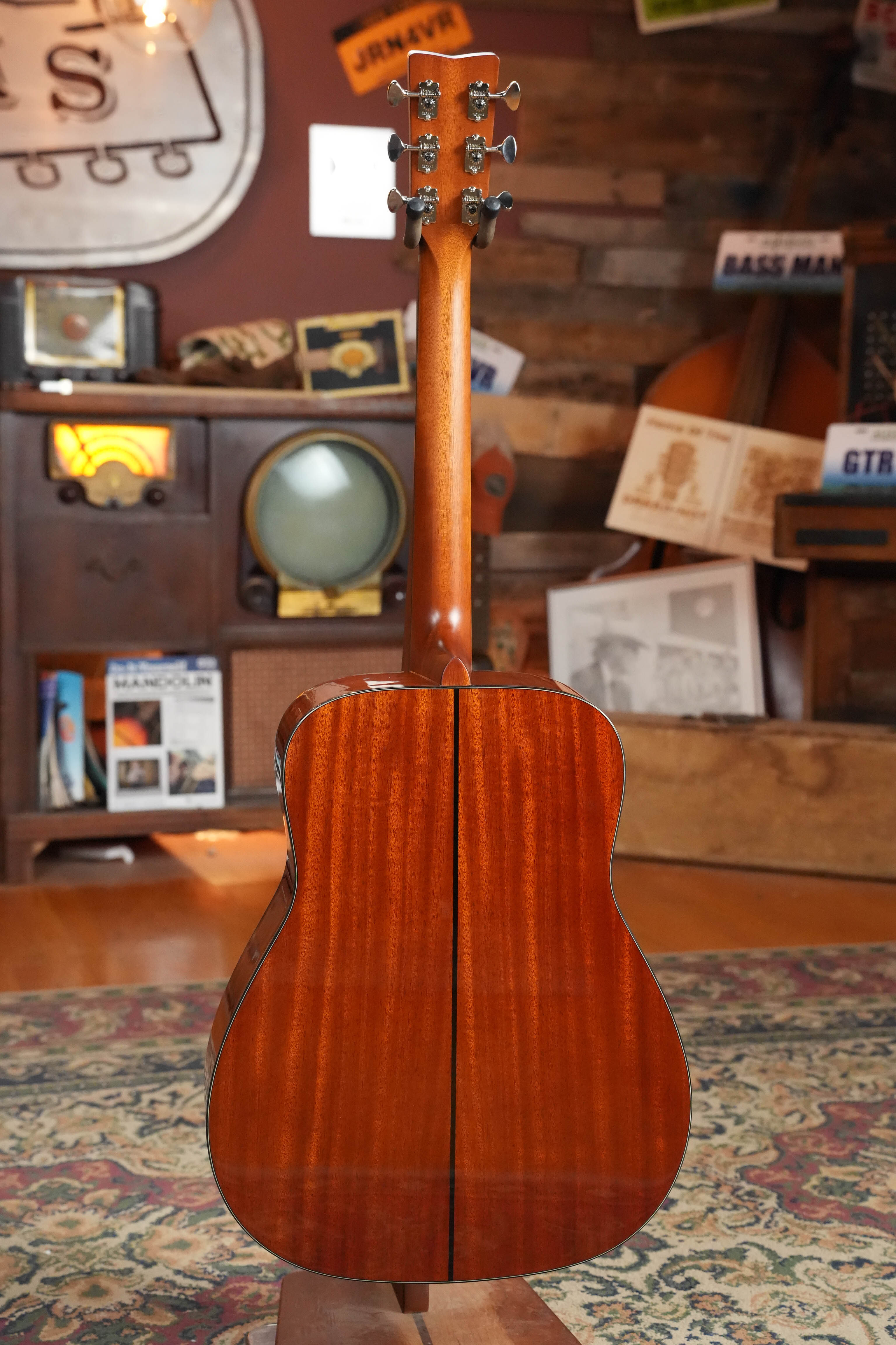 Yamaha FG5 GL NEW Gloss Spruce/Mahogany Red Label Dreadnought Acoustic Guitar #520A