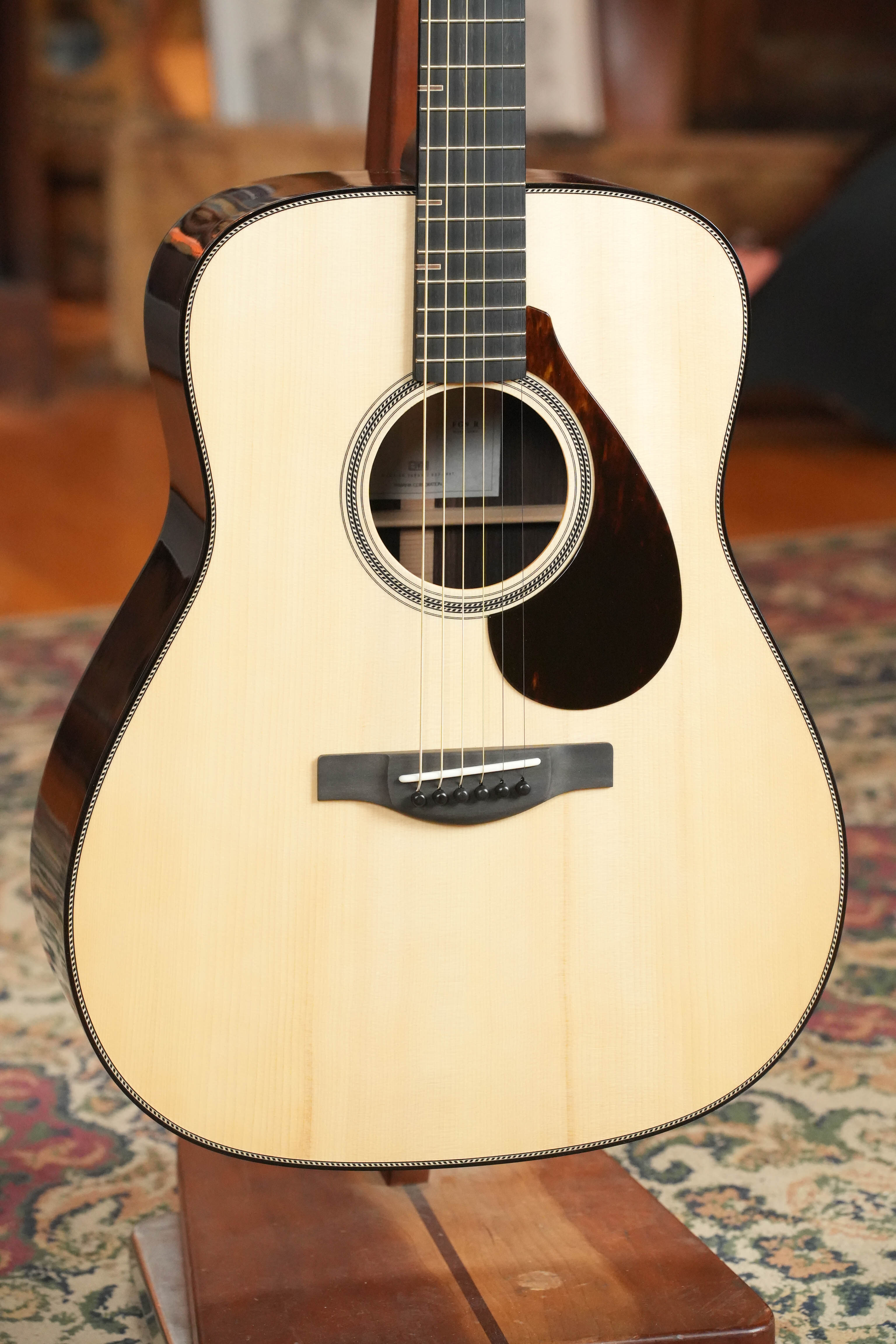 Yamaha FG9 R NT Natural Finish Dreadnought Acoustic Guitar #126A