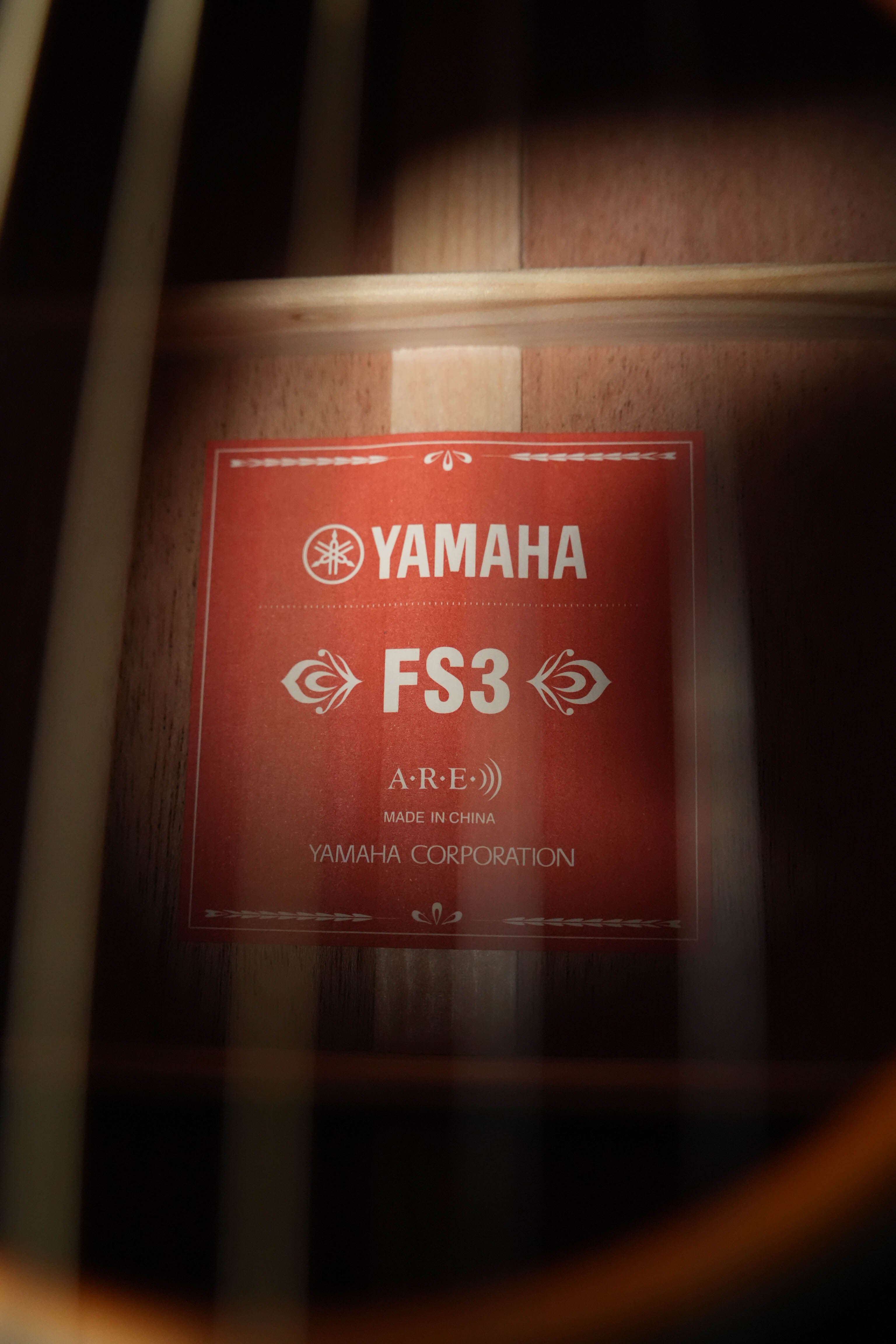Yamaha FS3 Sitka/Mahogany Red Label Concert Acoustic Guitar #1557