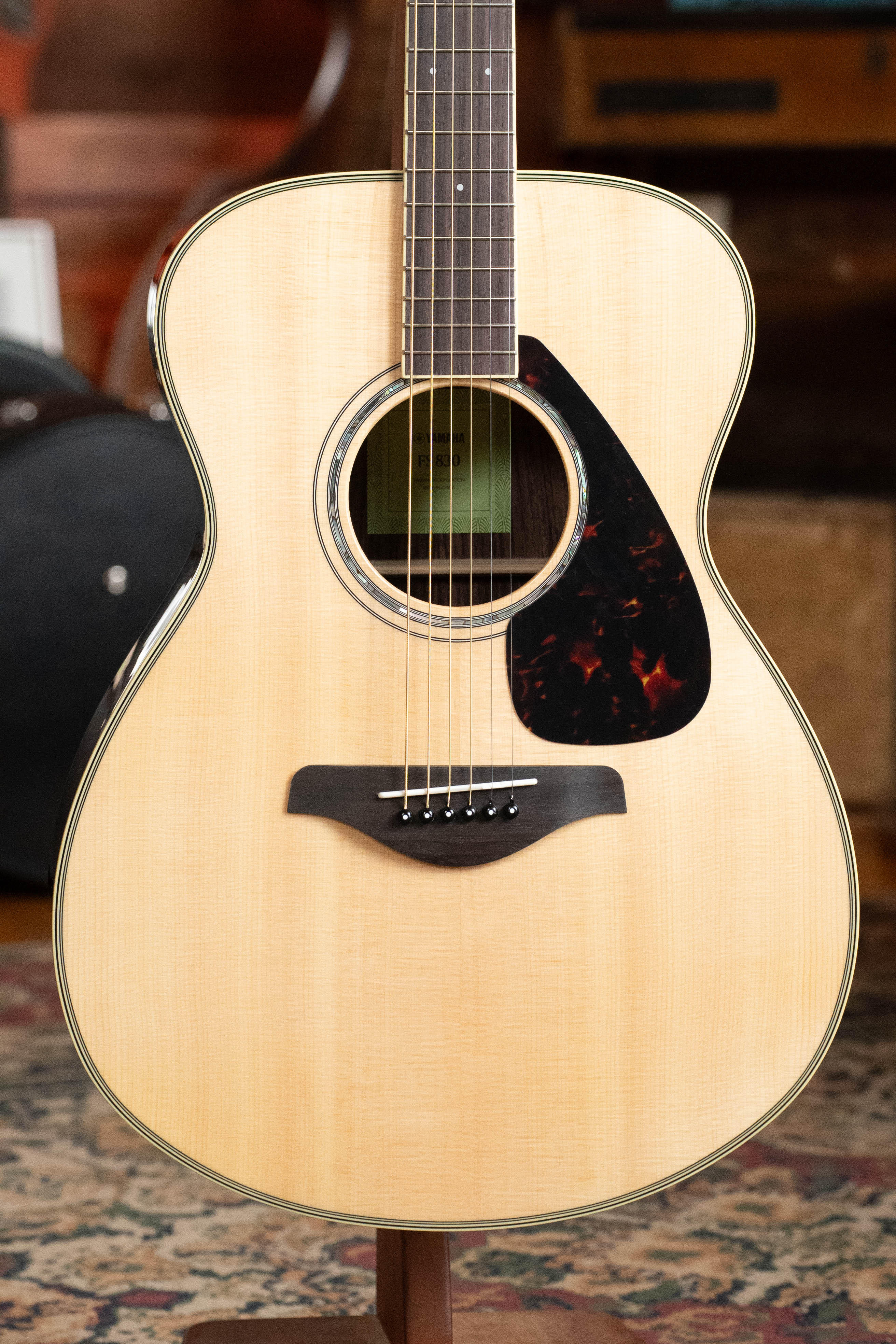Yamaha FS830 Spruce/Rosewood Concert Body Acoustic Guitar #0049