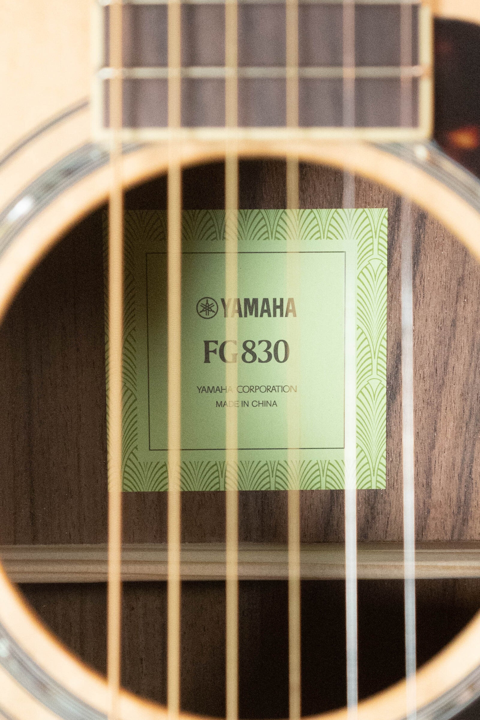 Yamaha FG830 Spruce/Laminate Rosewood Natural Dreadnought Acoustic Guitar #0562