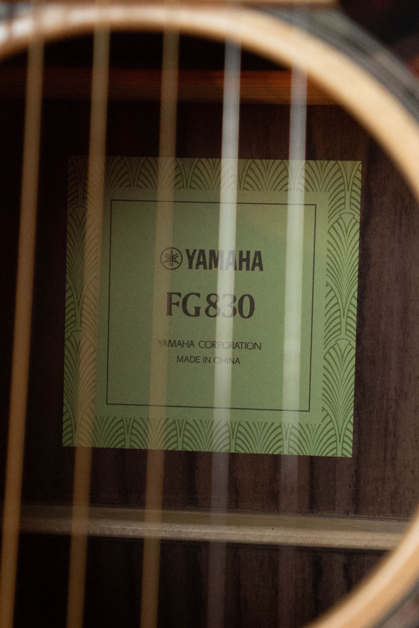 Yamaha FG830 Spruce/Laminate Rosewood Natural Dreadnought Acoustic Guitar #0600