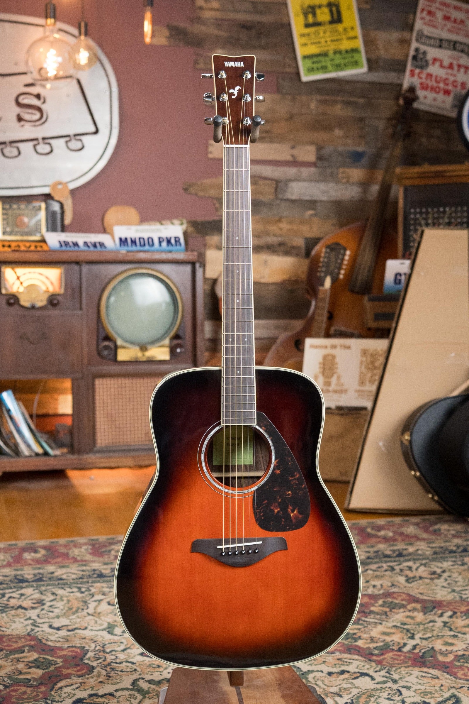 Yamaha FG830 TBS Spruce/Rosewood Tobacco Brown Sunburst Dreadnought Acoustic Guitar #0464