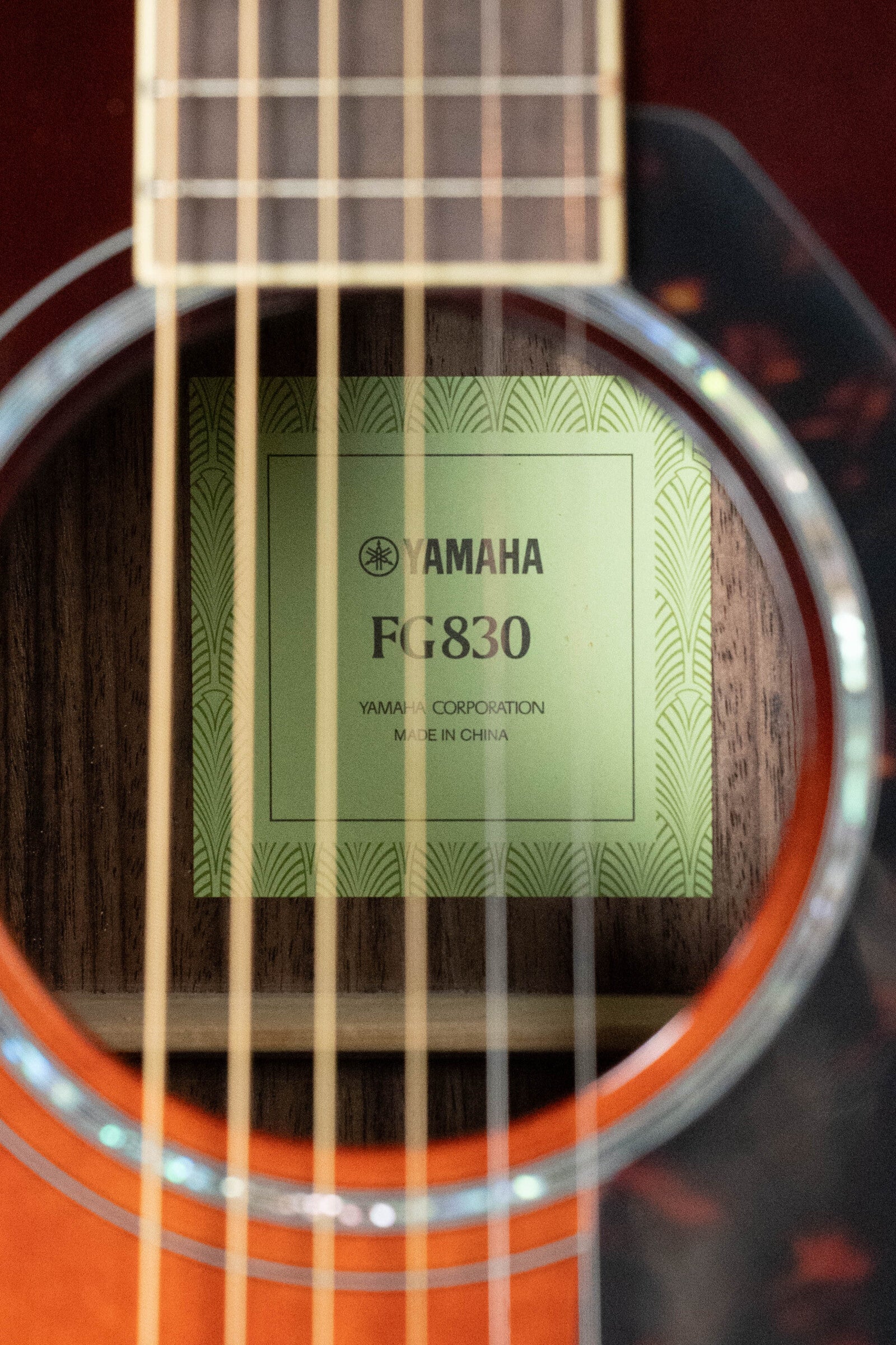 Yamaha FG830 TBS Spruce/Rosewood Tobacco Brown Sunburst Dreadnought Acoustic Guitar #0468