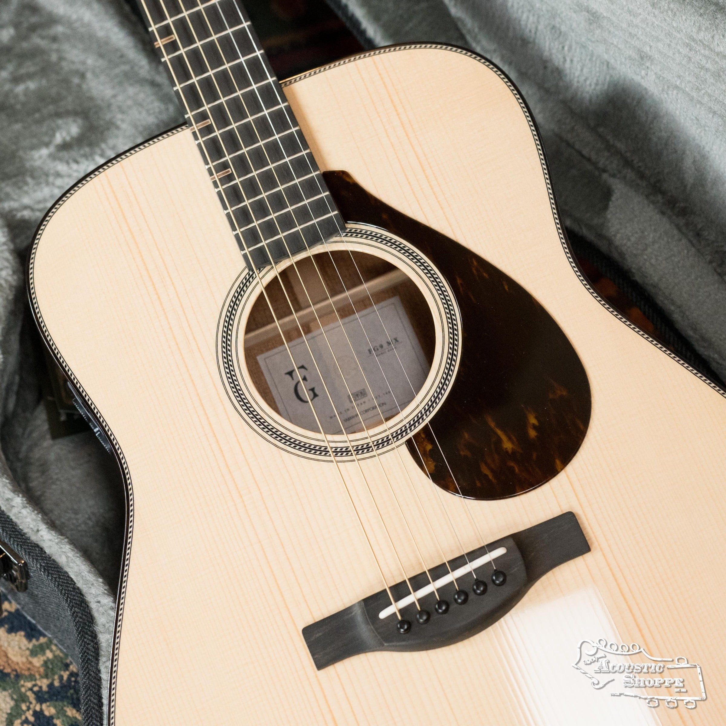 Yamaha FG9 MX Adirondack/Mahogany Dreadnought Guitar w/Atmosfeel Pickup #060A