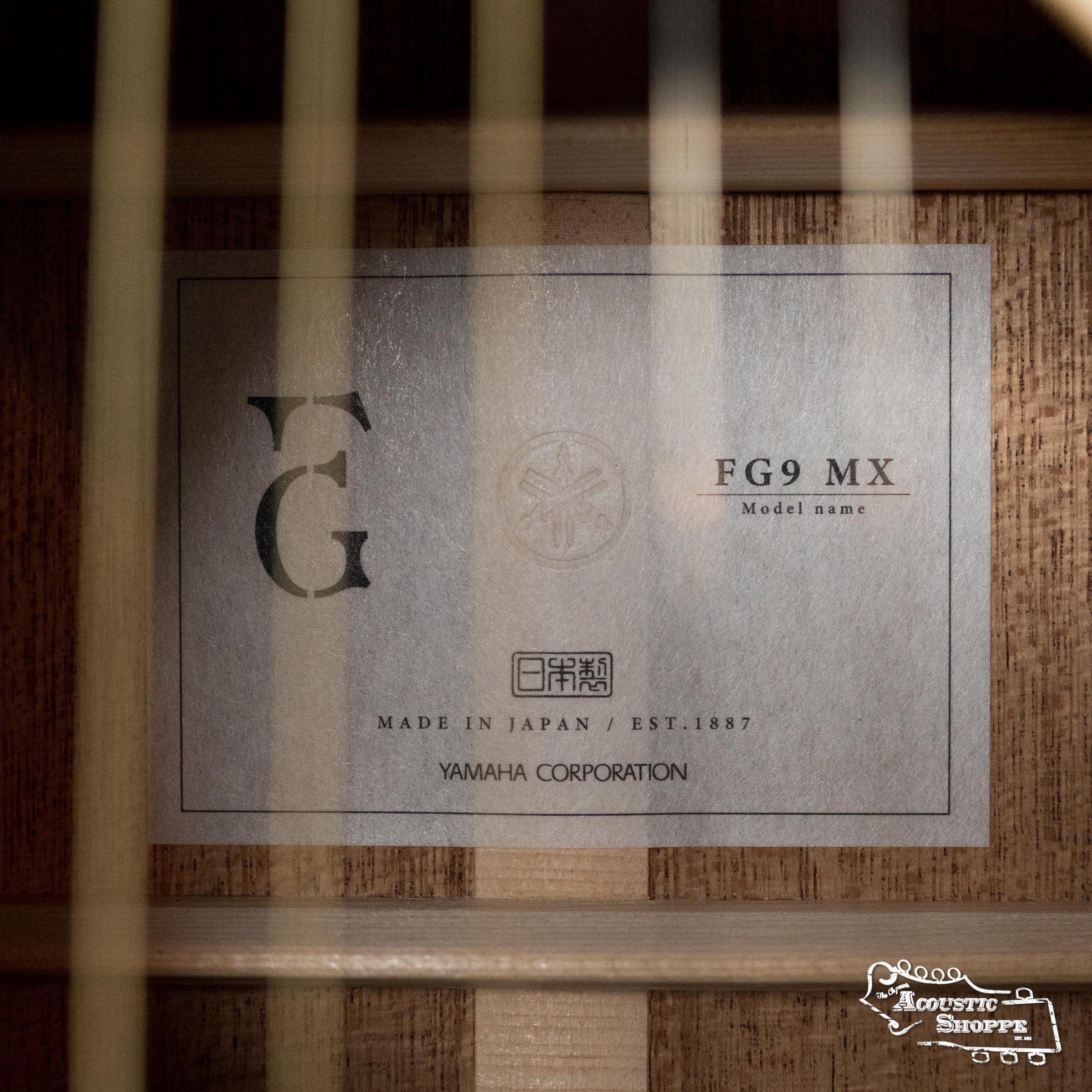 Yamaha FG9 MX Adirondack/Mahogany Dreadnought Guitar w/Atmosfeel Pickup #060A