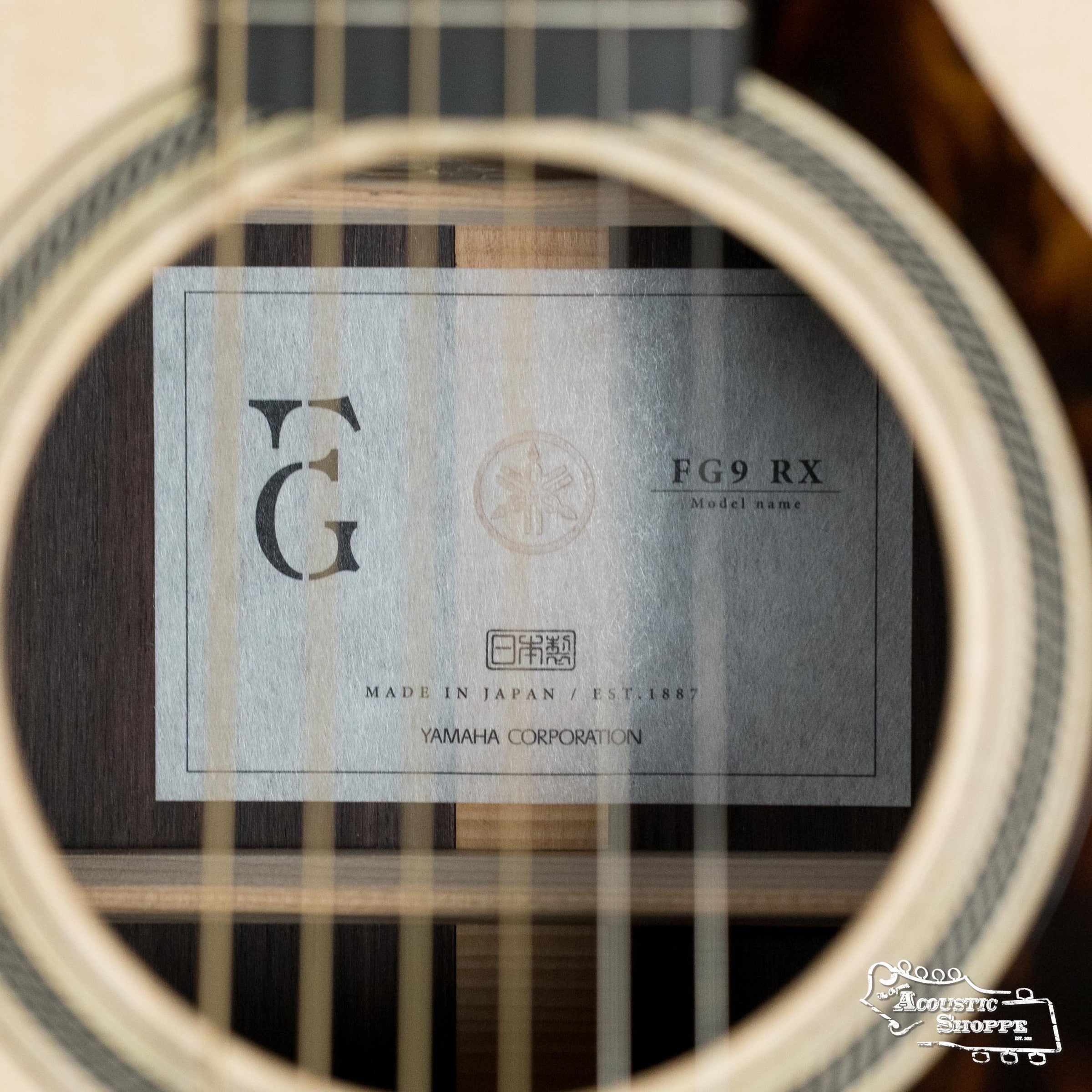 Yamaha FG9 RX Adirondack/Indian Rosewood Dreadnought Guitar w/Atmosfeel Pickup #044A