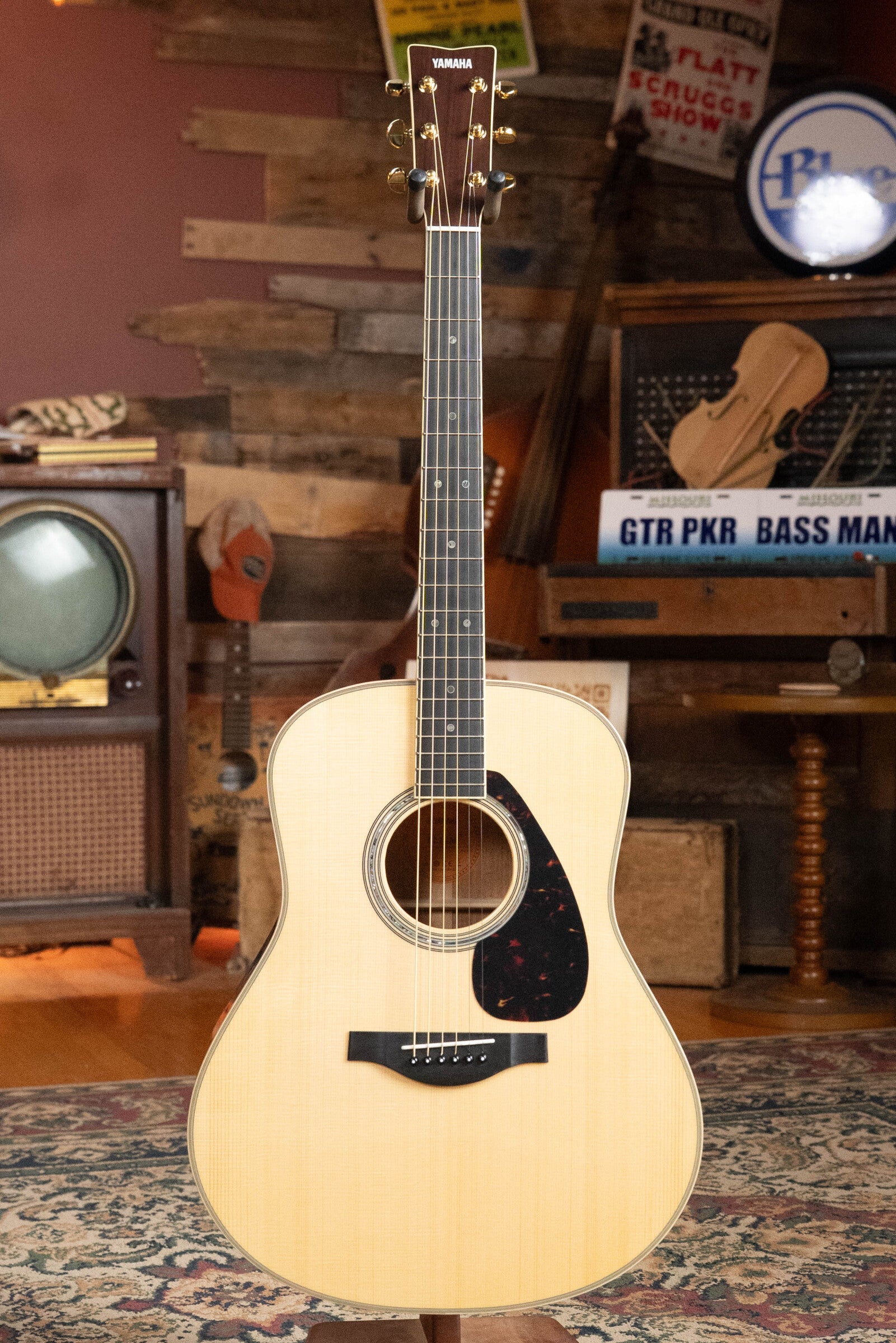 Yamaha LL16M ARE LL Series Engelmann/Mahogany Original Jumbo Acoustic Guitar w/ SRT Zero Impact Pickup #0487