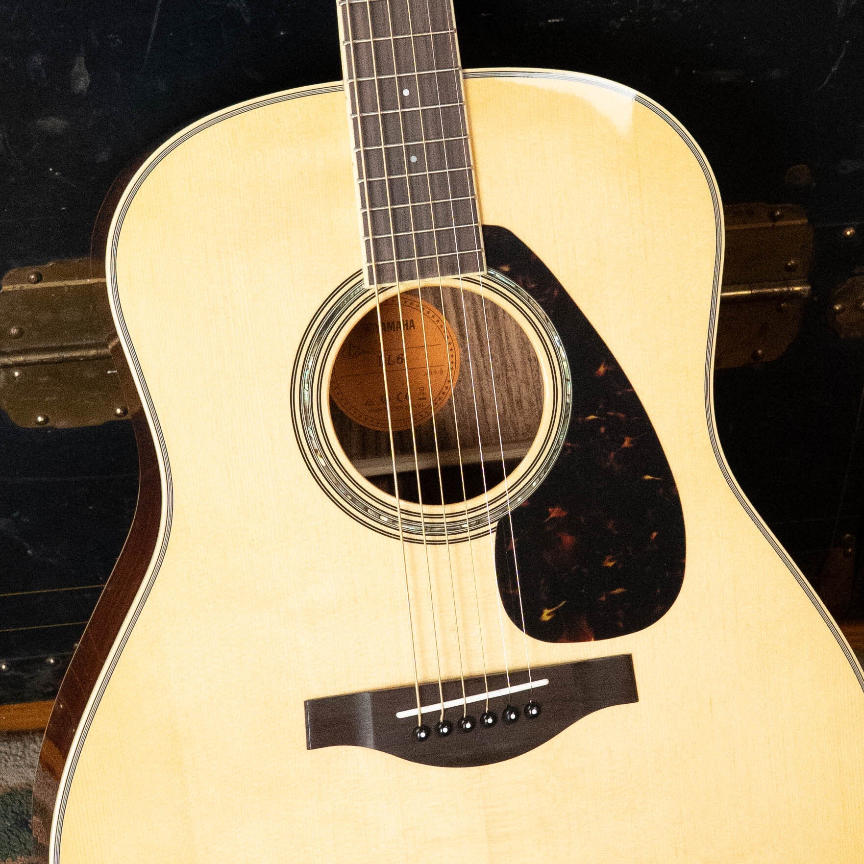 Yamaha LL6 Natural ARE Engelmann/Rosewood Dreadnought Guitar w/SRT Piezo Pickup #0591