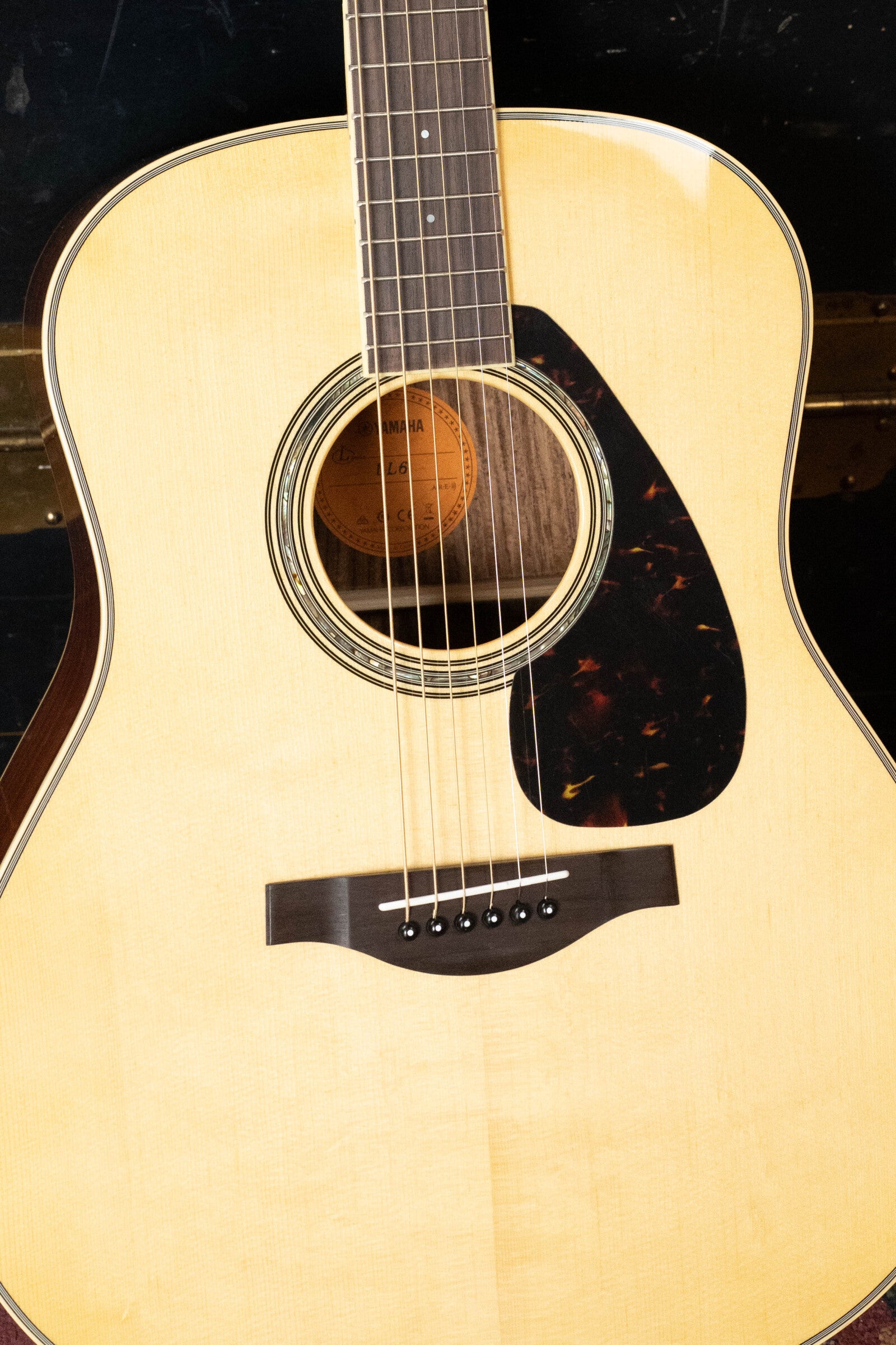 Yamaha LL6 Natural ARE Engelmann/Rosewood Dreadnought Guitar w/SRT Piezo Pickup #0591