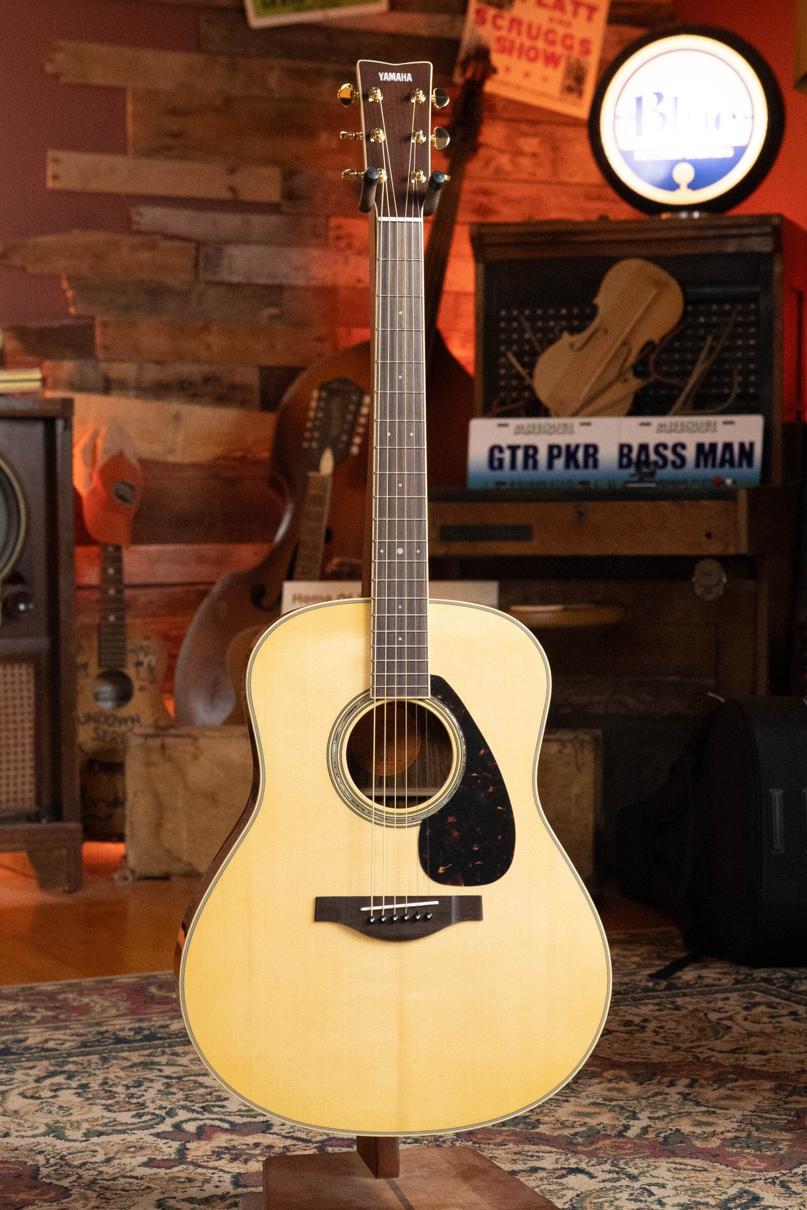 Yamaha LL6 Natural ARE Engelmann/Rosewood Dreadnought Guitar w/SRT Piezo Pickup #0591