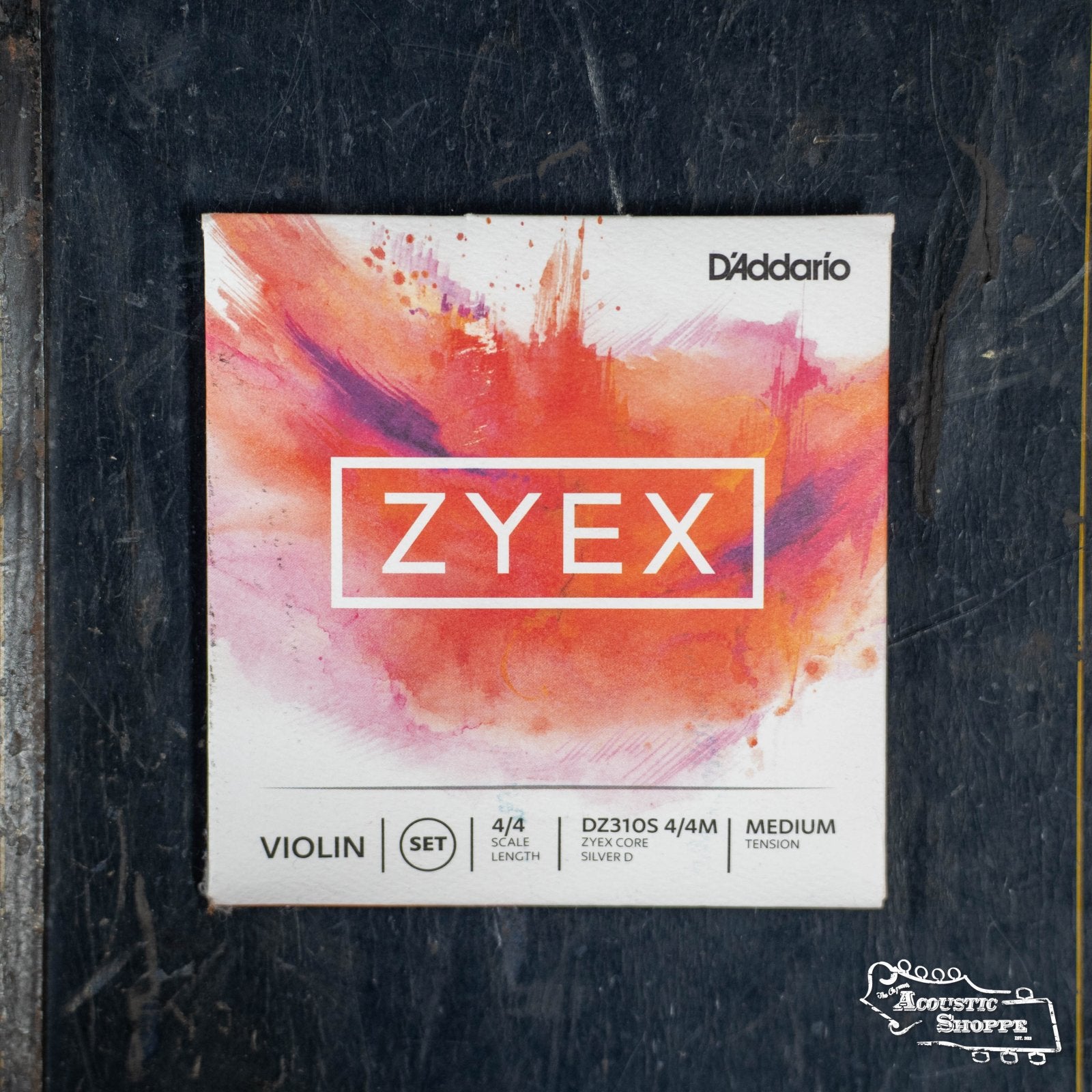 D'Addario DZ310S Zyex Violin String Set with Silver D 4/4 Scale - Medium Tension