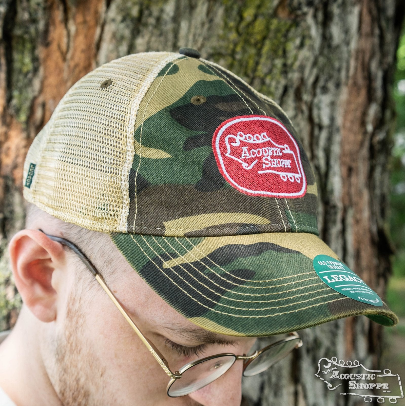 Acoustic Shoppe Legacy Badge Trucker Cap Camo / Red