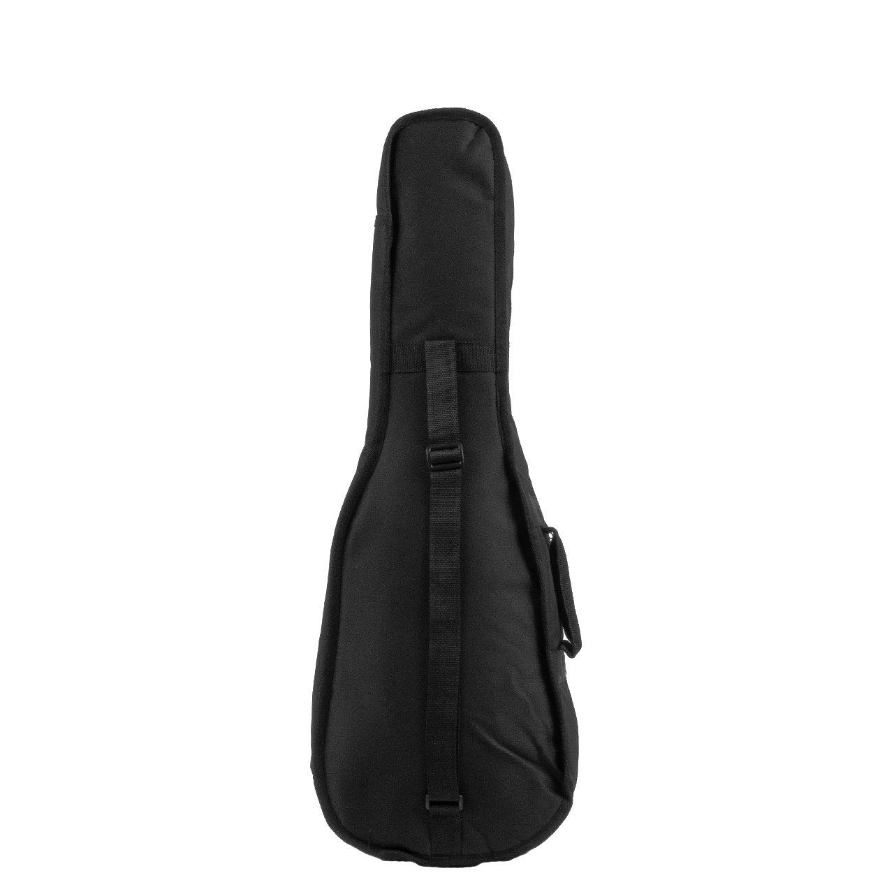 The Acoustic Shoppe Guardian CG-090-UB Ukulele Bag is a black, padded baritone ukulele case with a side handle and vertical front strap, pictured upright against a white background.
