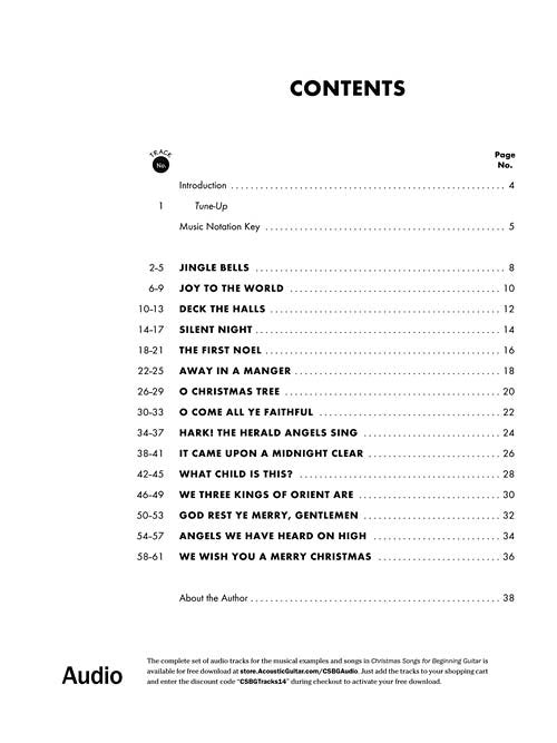 Christmas Songs For Beginning Guitar (HL00699495)
