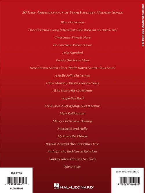 Christmas songs for Ukulele (HL00695896)