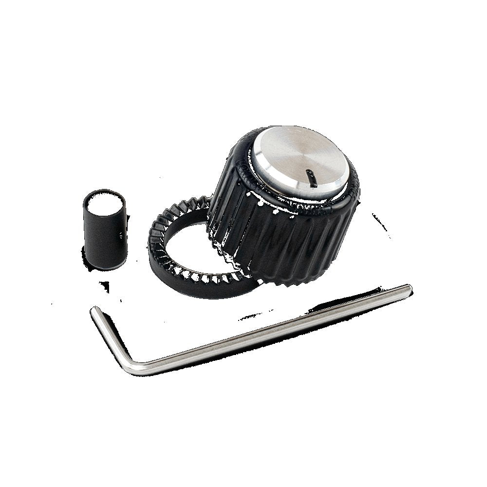 D'Addario Loknob (Large Black and Silver Plastic Knob )