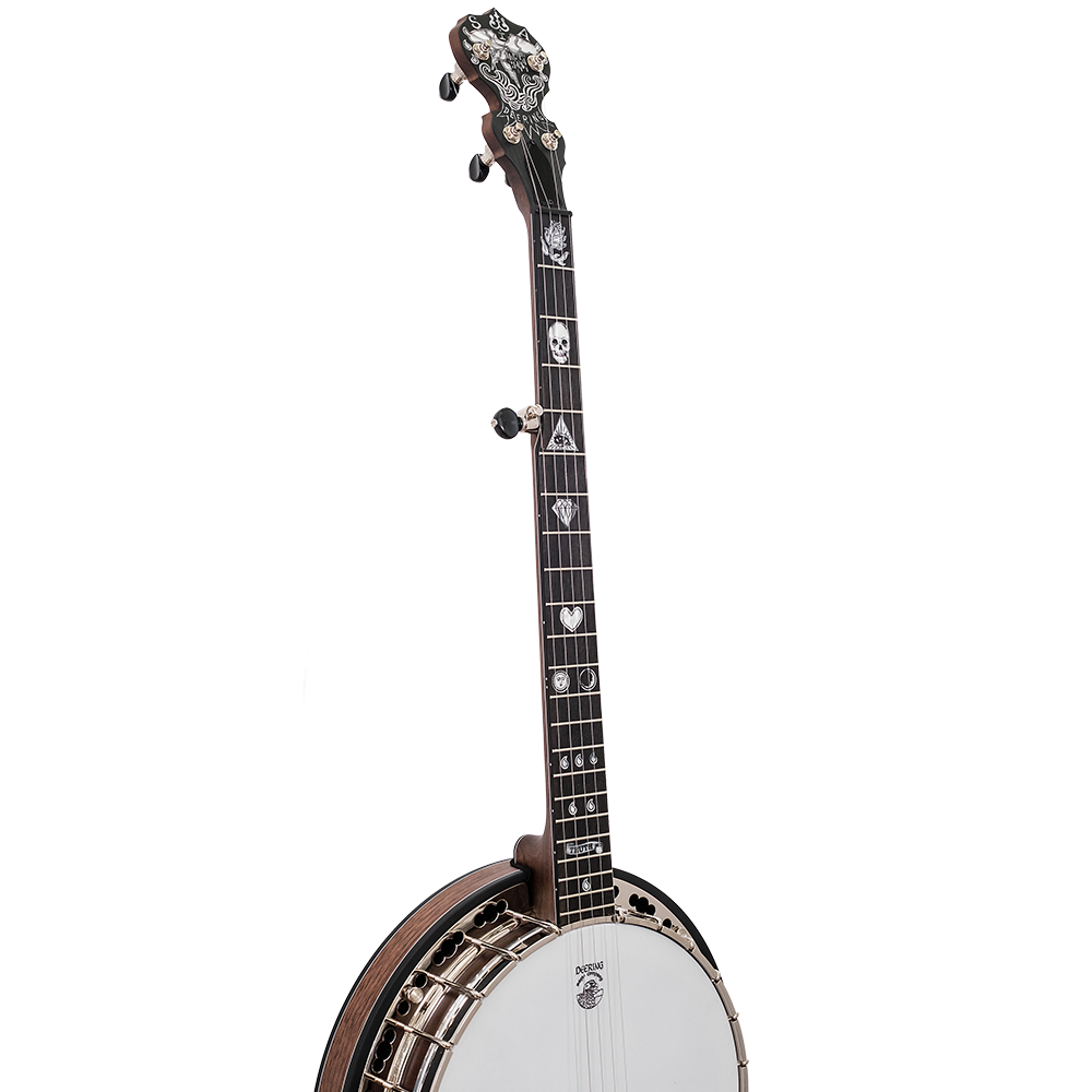 Deering Scott Avett Truth Signature Banjo - left side angled full