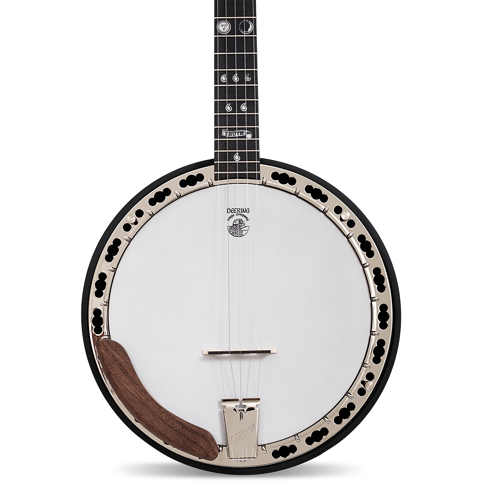 Deering Scott Avett Truth Signature Banjo - rim and lower neck